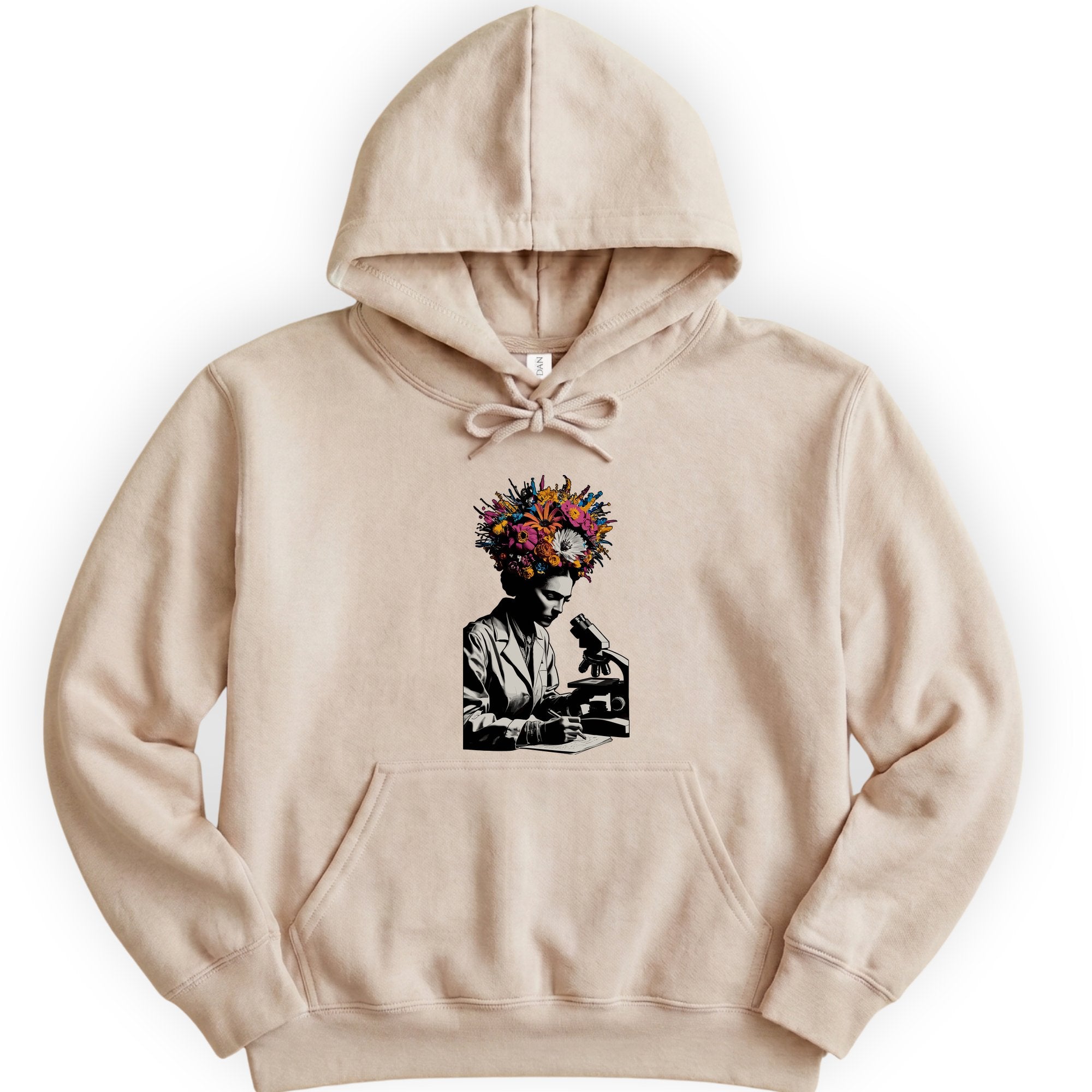 Flowering Minds hoodie — Sand