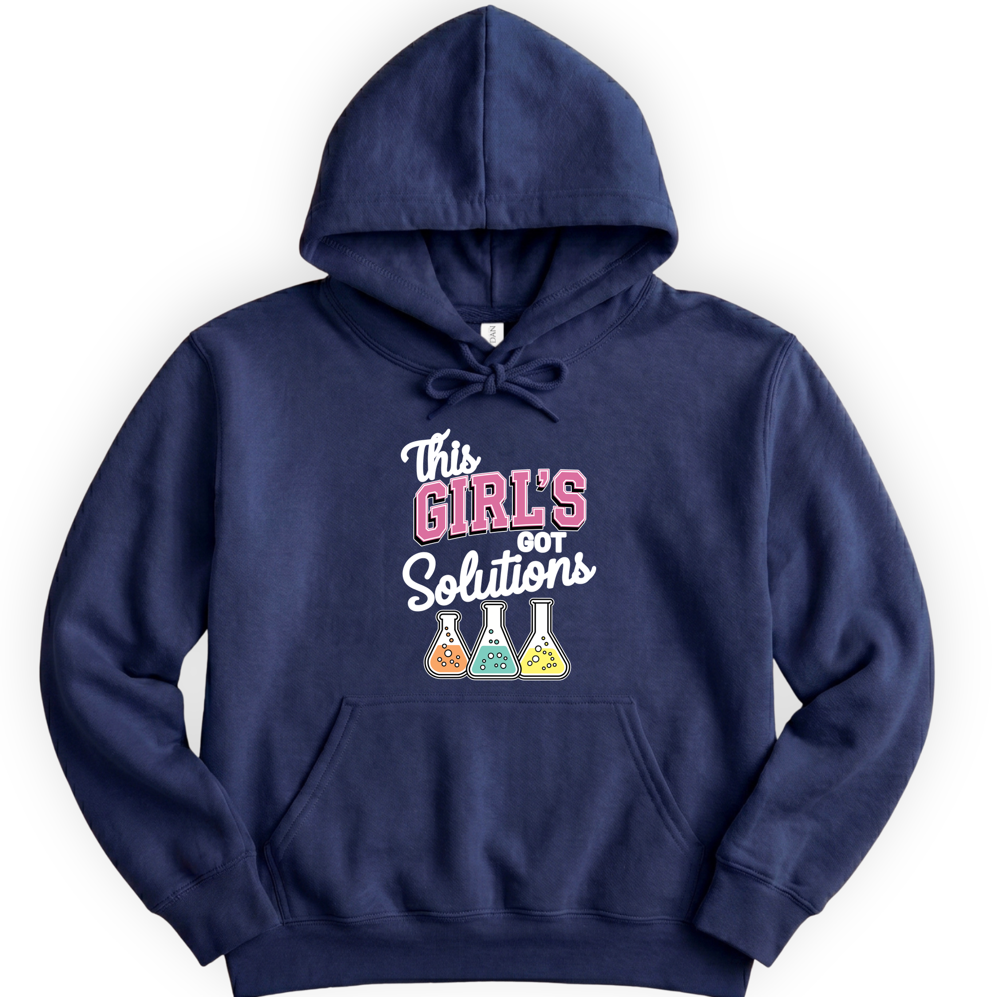 This Girl's Got Solutions hoodie — Navy