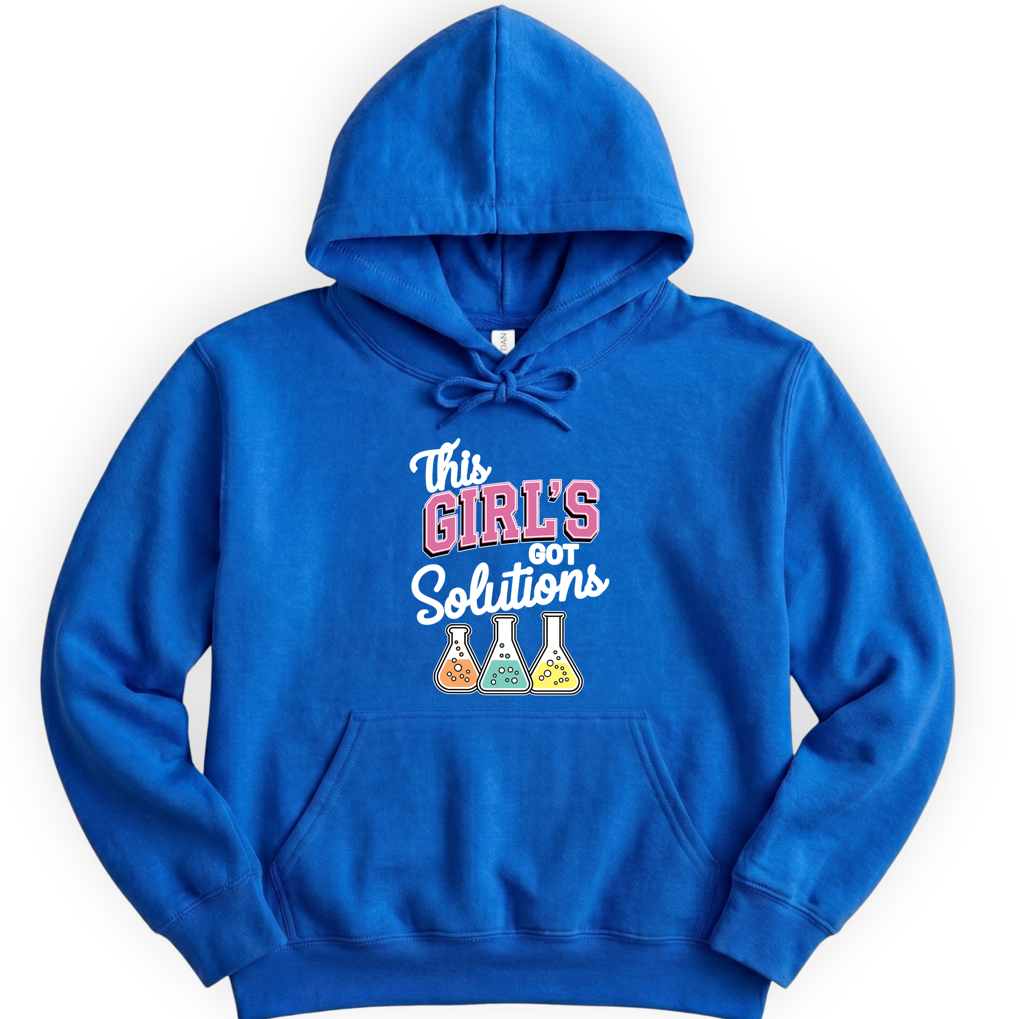 This Girl's Got Solutions hoodie — Royal