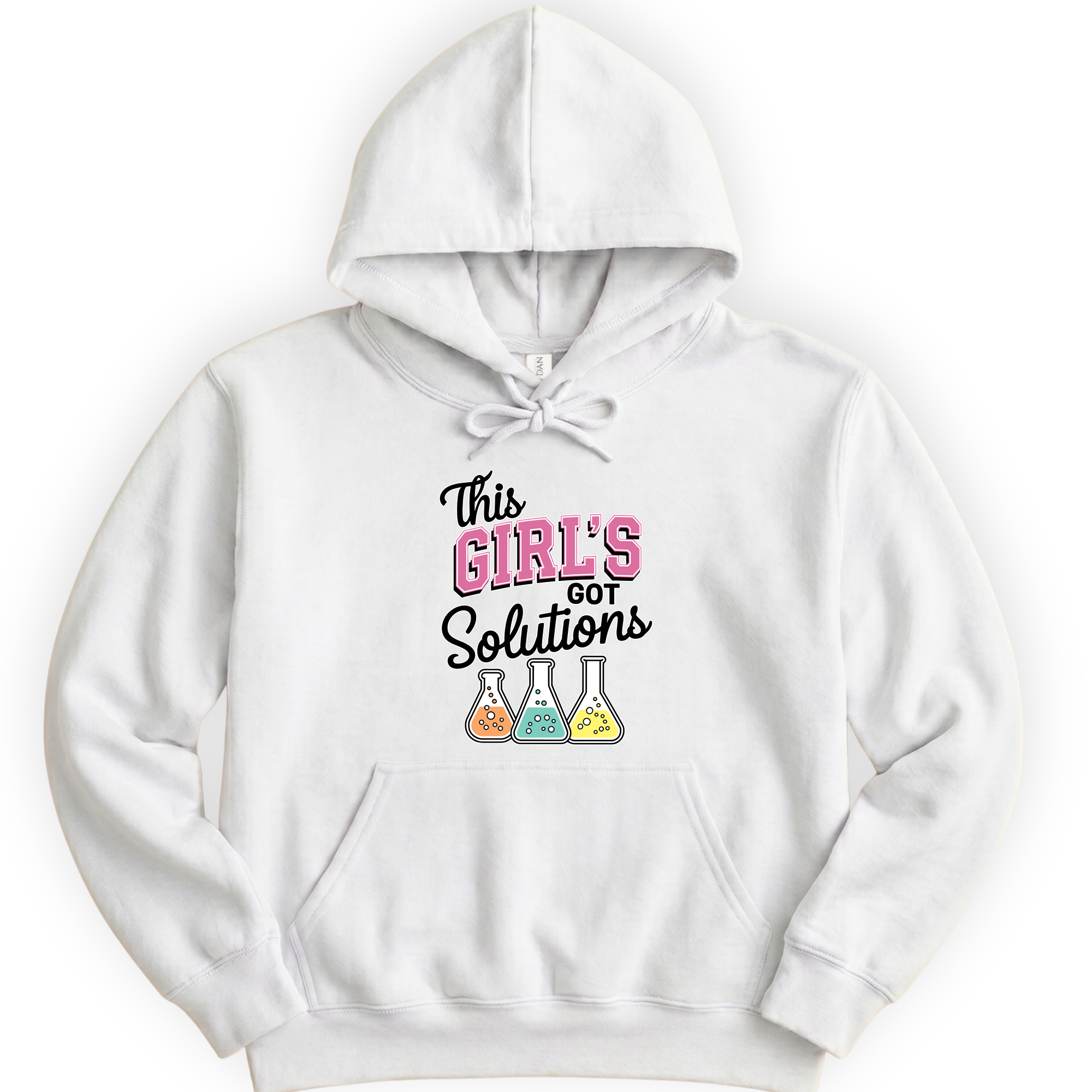 This Girl's Got Solutions hoodie — White