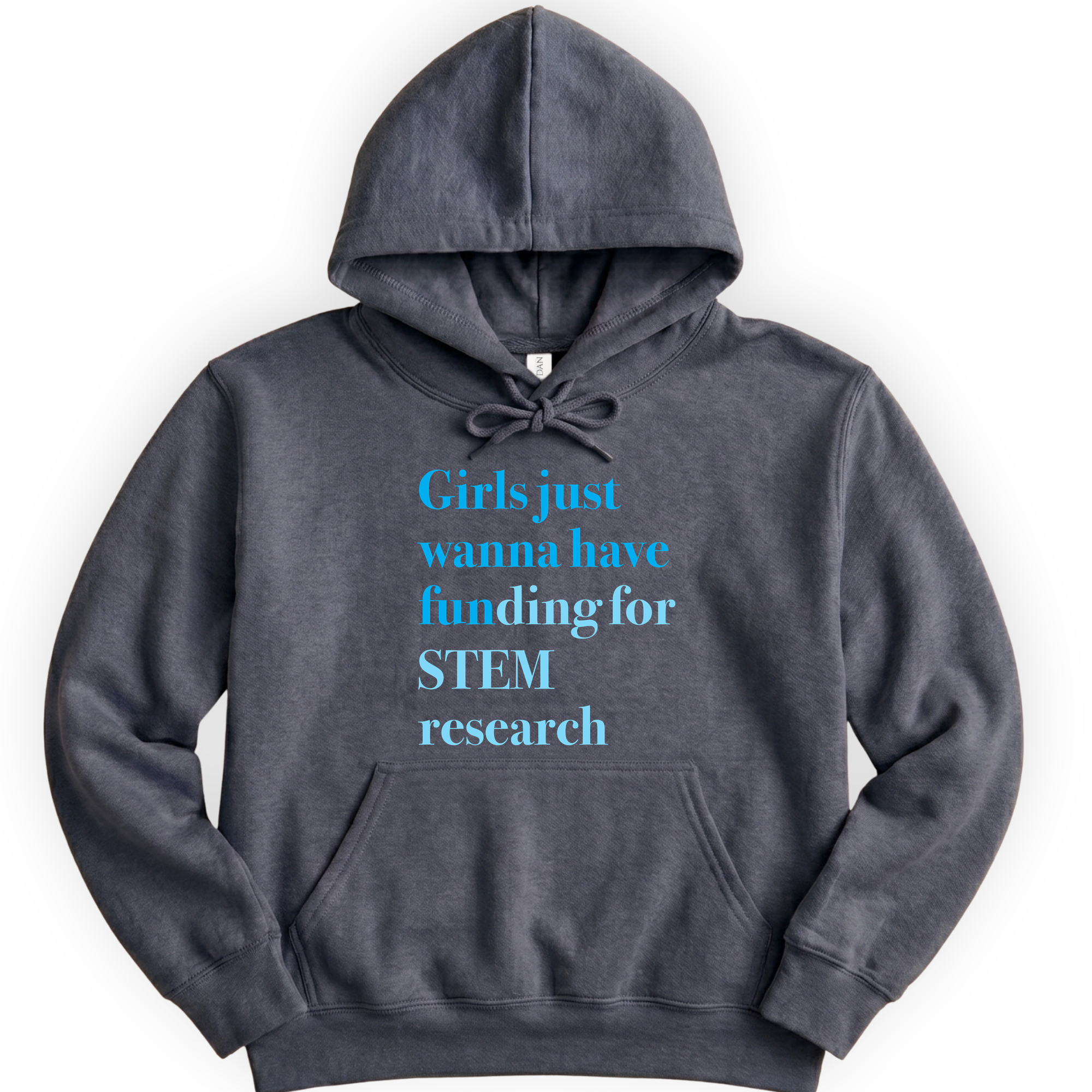Girls Just Wanna Have Funding - STEM Research hoodie — Dark Heather