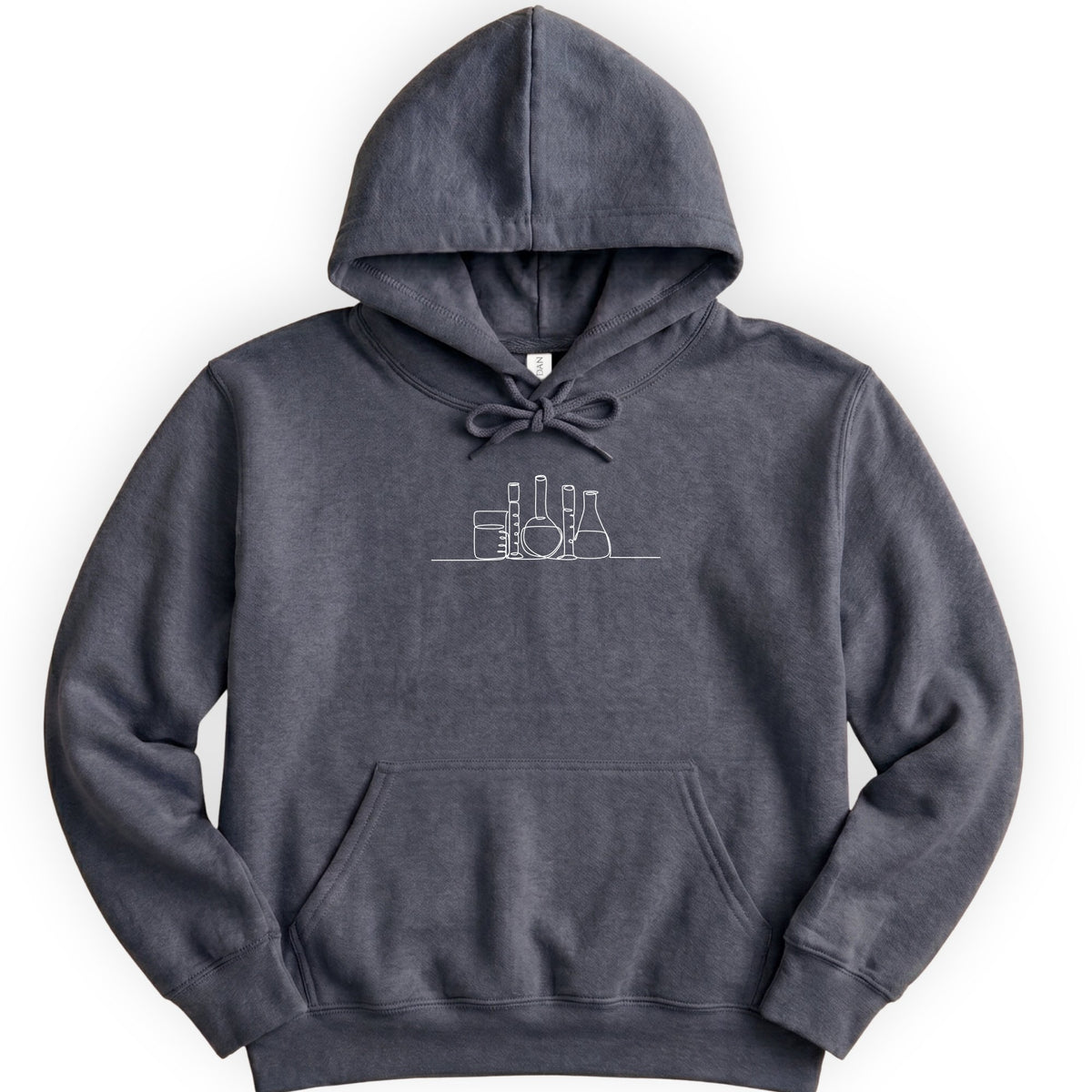 Glassware One Line Art hoodie — Dark Heather