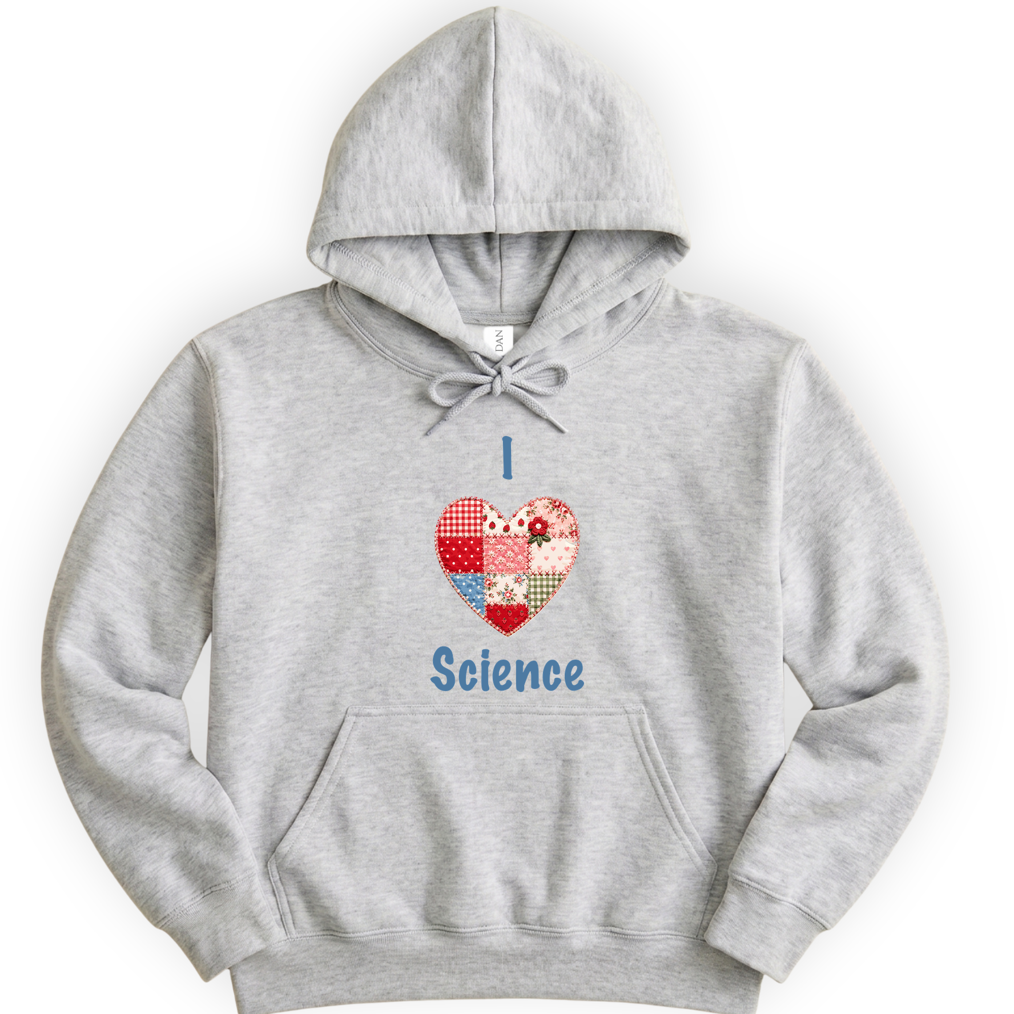 I Hearth Science Patchwork hoodie — Ash