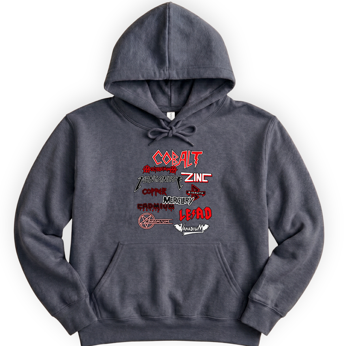 Heavy Metals hoodie — Dark Heather