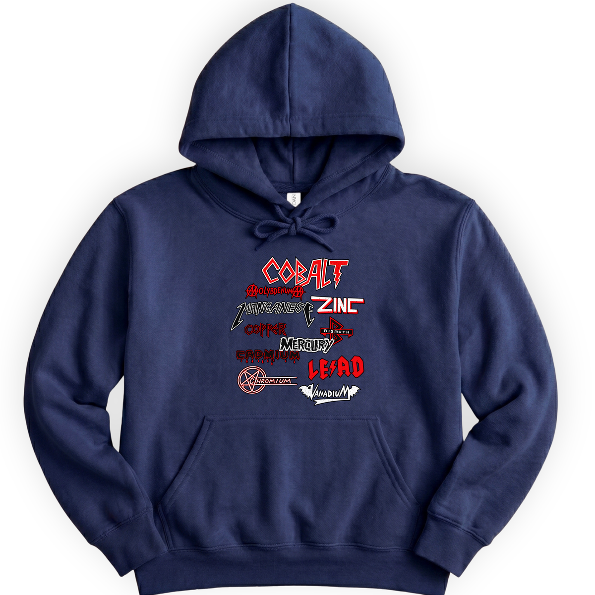 Heavy Metals hoodie — Navy