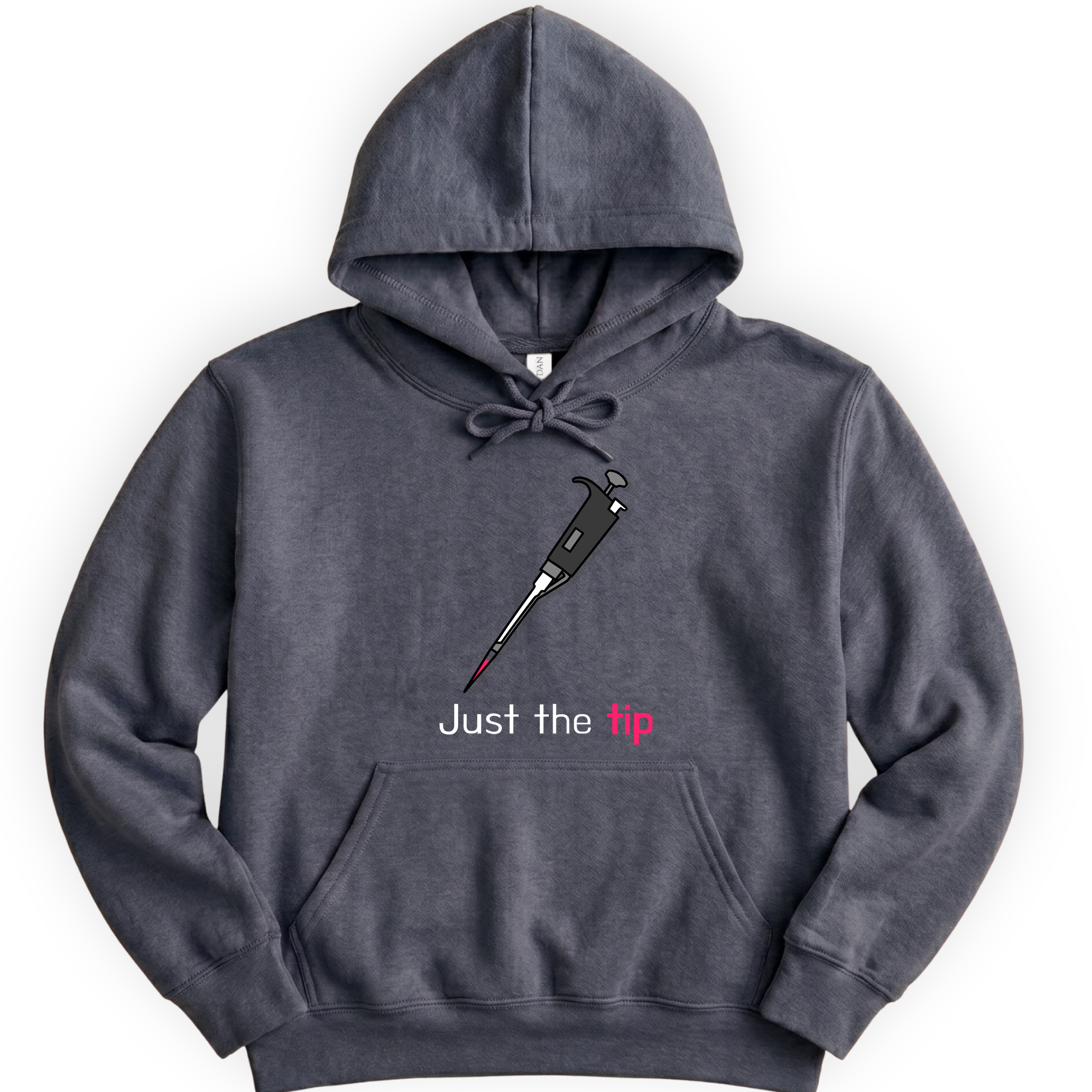 Just The Tip hoodie — Dark Heather