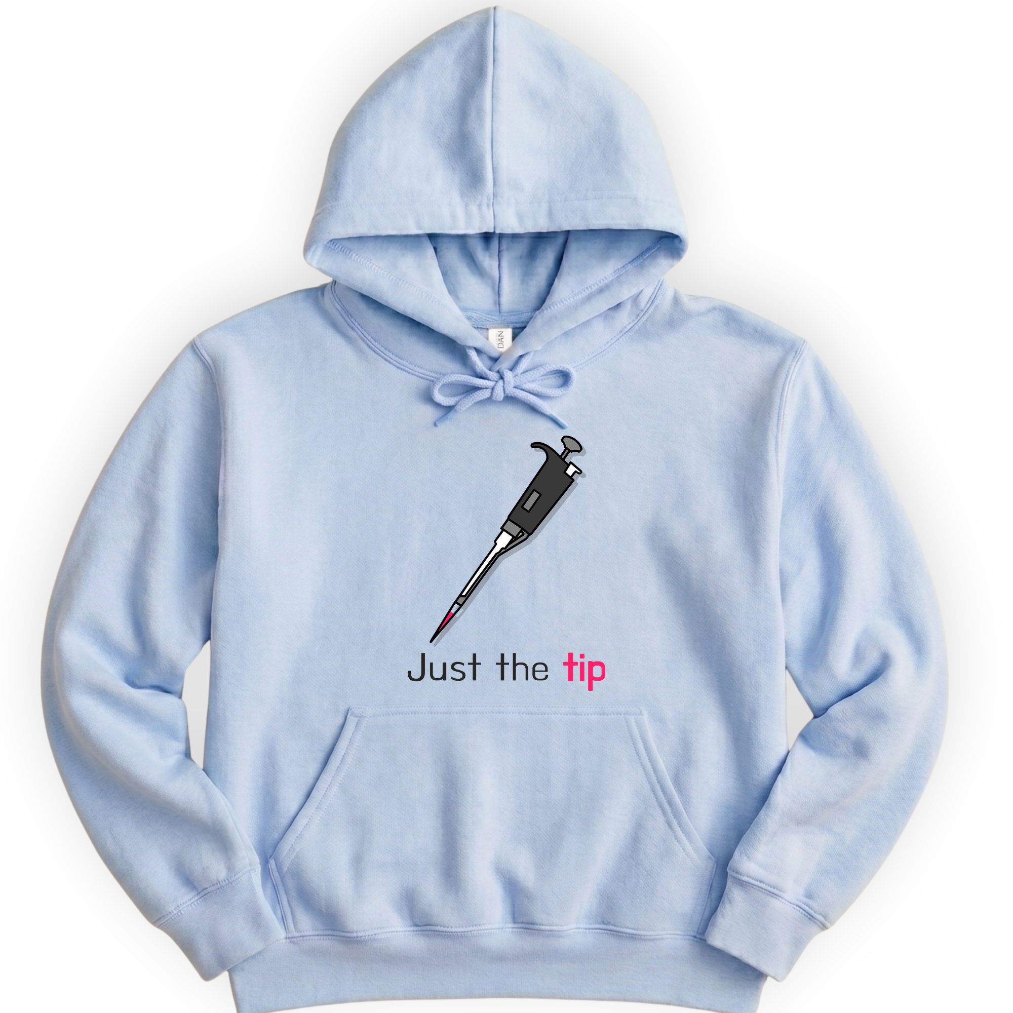 Just The Tip hoodie — Light Blue