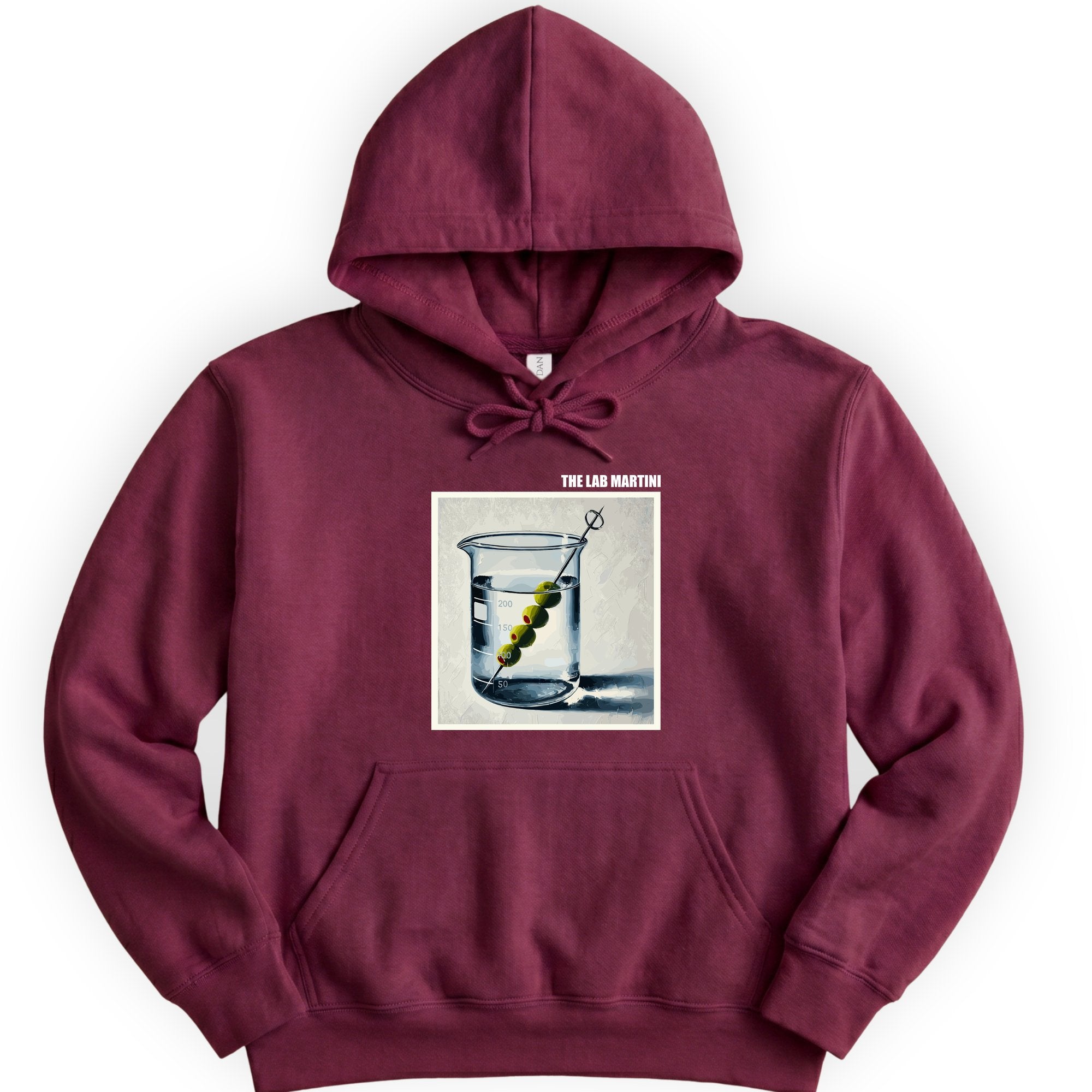 The Lab Martini hoodie — Maroon
