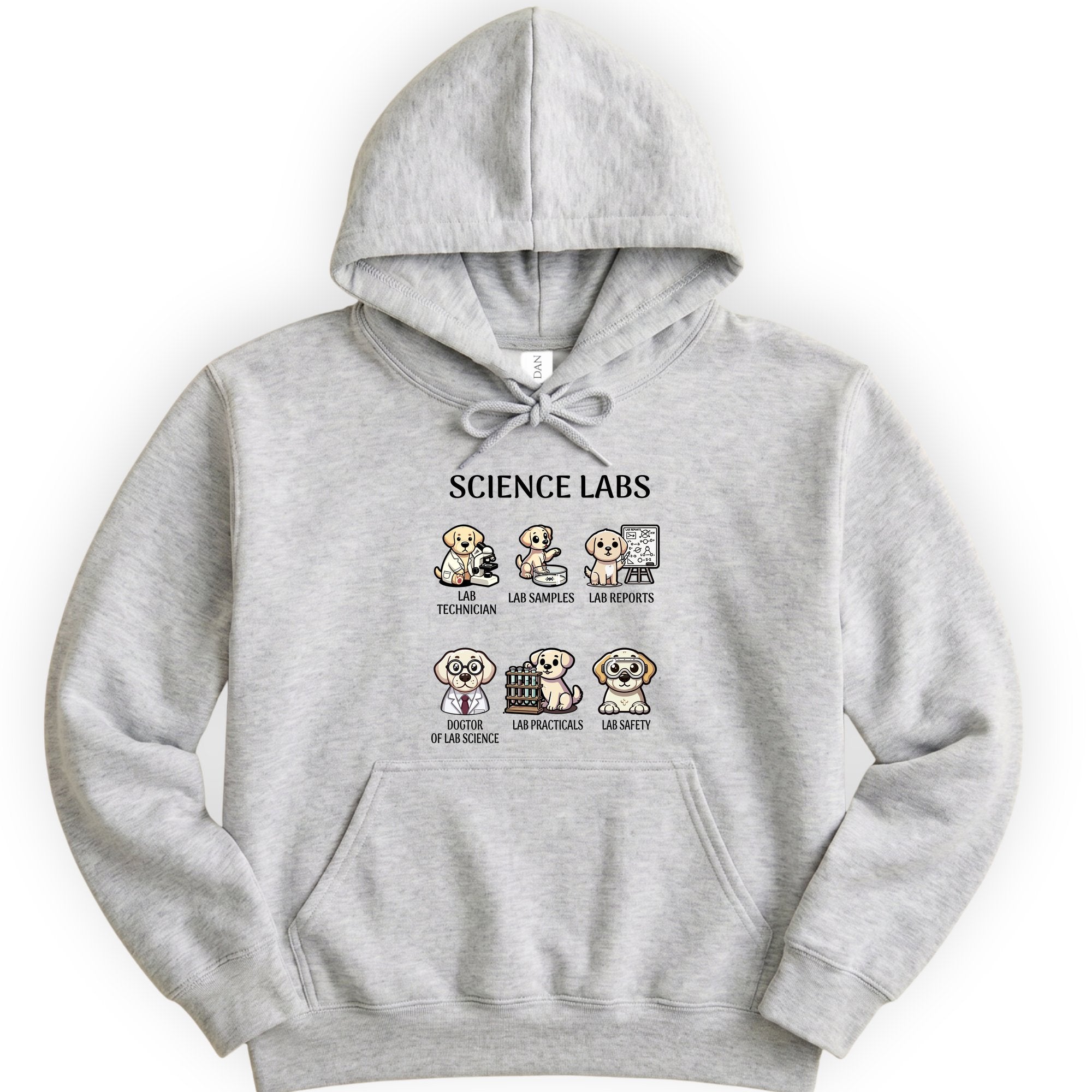 Lab Research Dogs hoodie — Ash