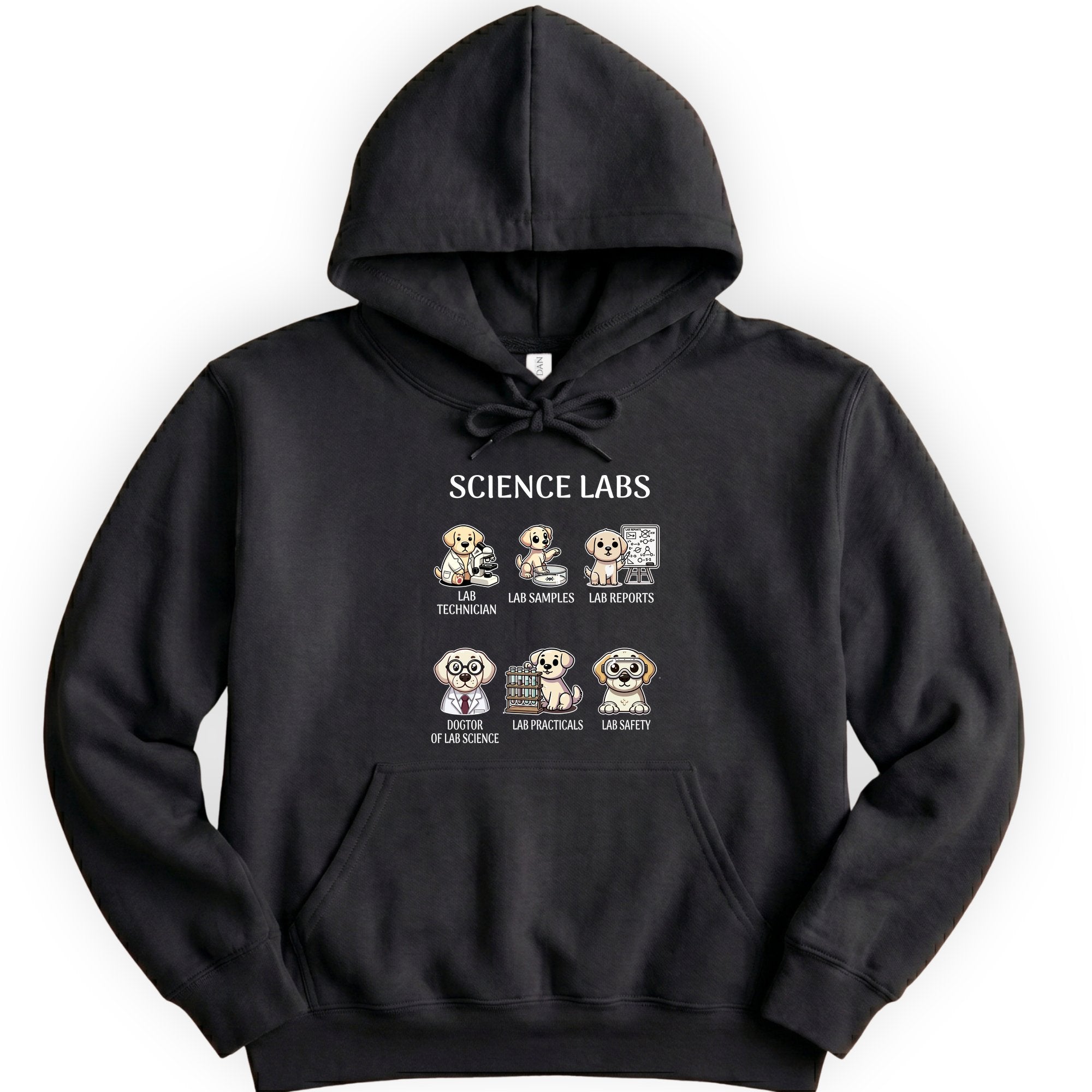 Lab Research Dogs hoodie — Black