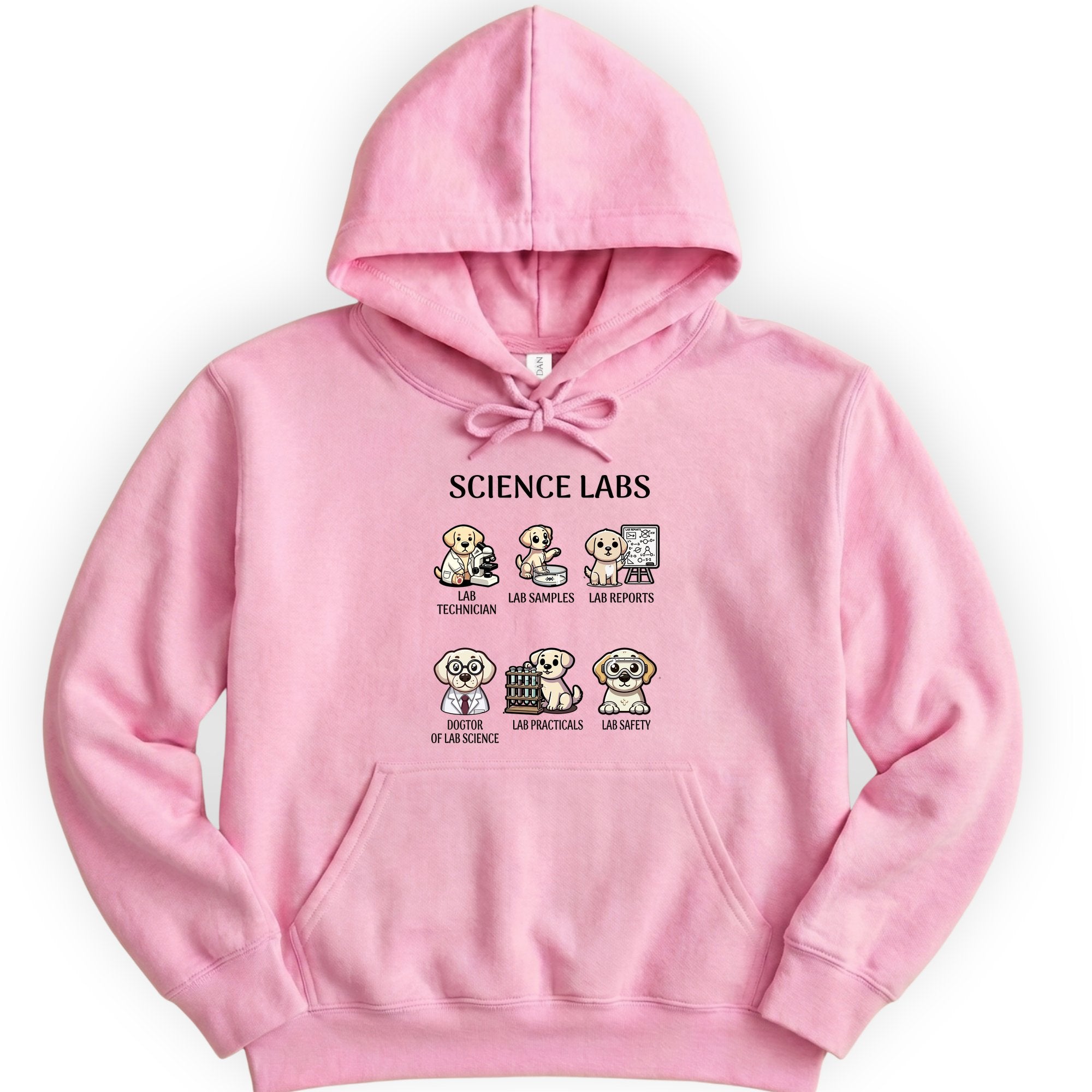 Lab Research Dogs hoodie — Light Pink