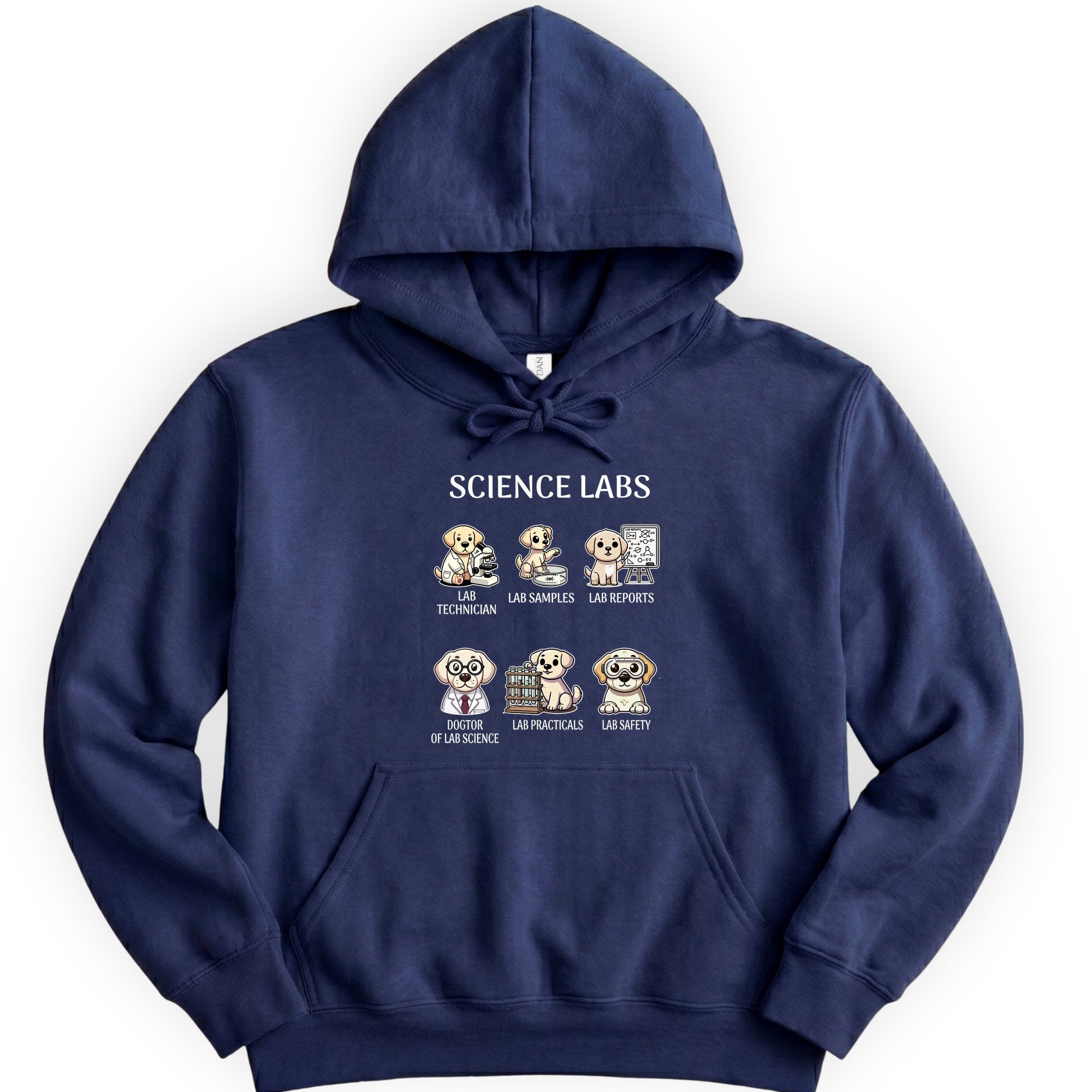 Lab Research Dogs hoodie — Navy