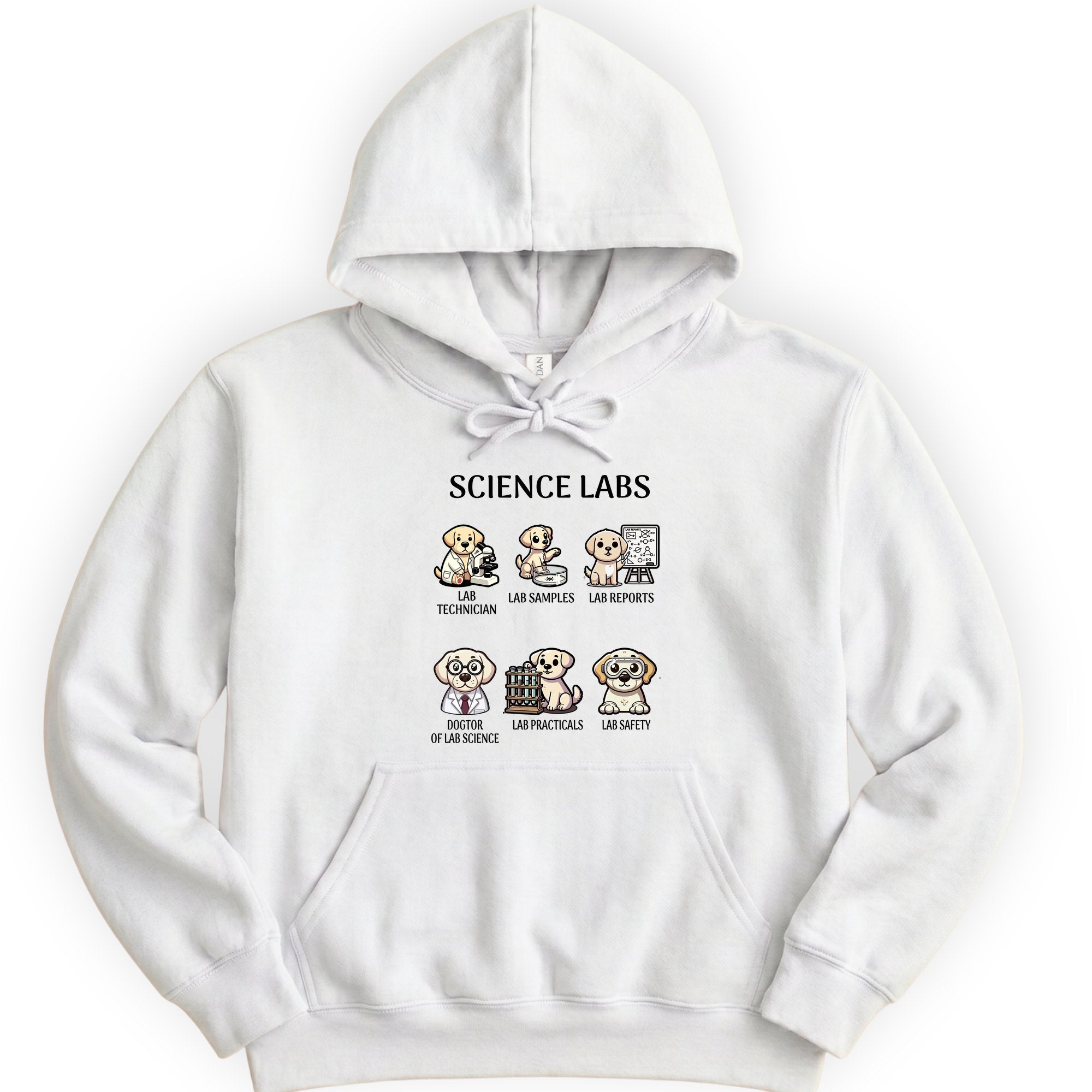 Lab Research Dogs hoodie — White
