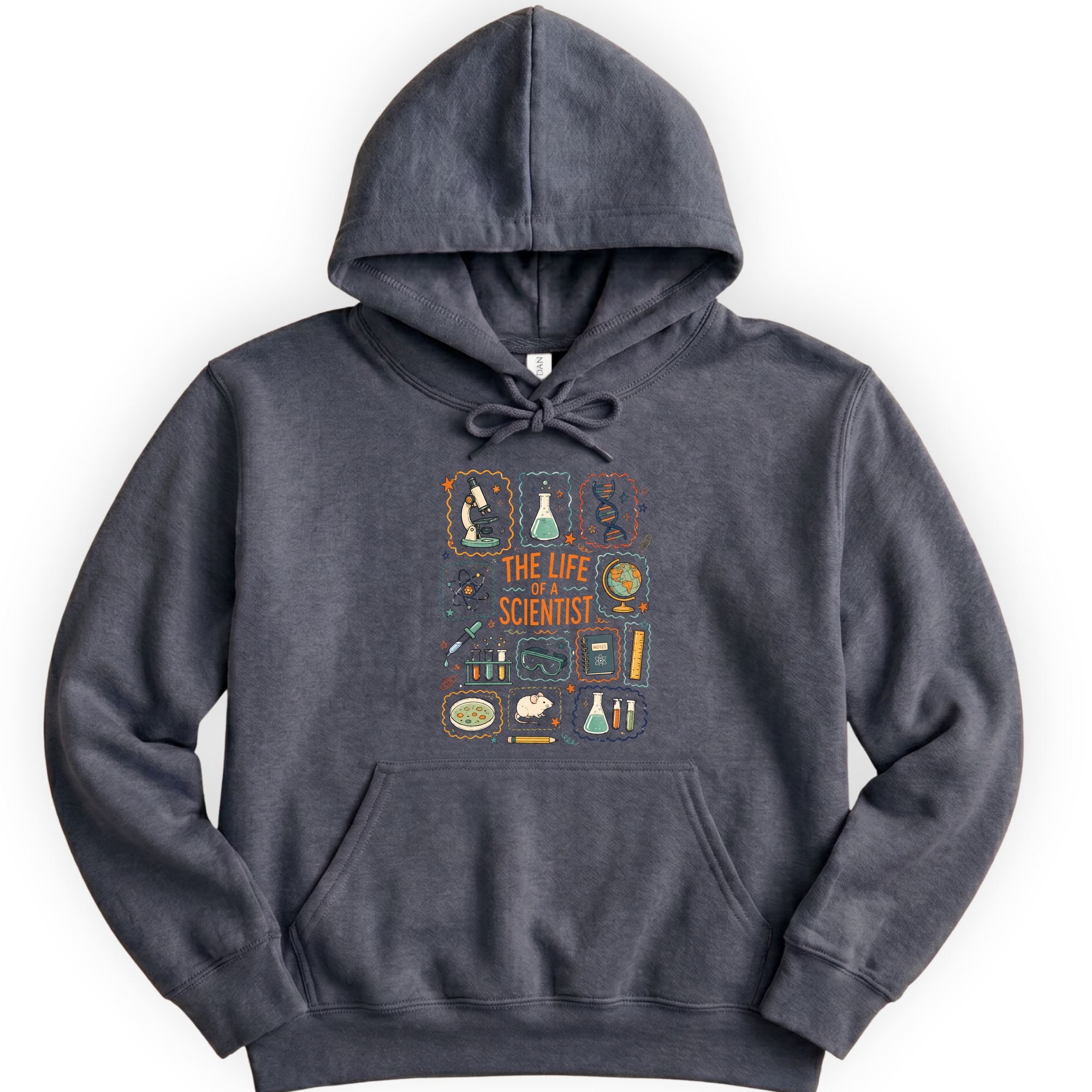The Life Of A Scientist hoodie — Dark Heather