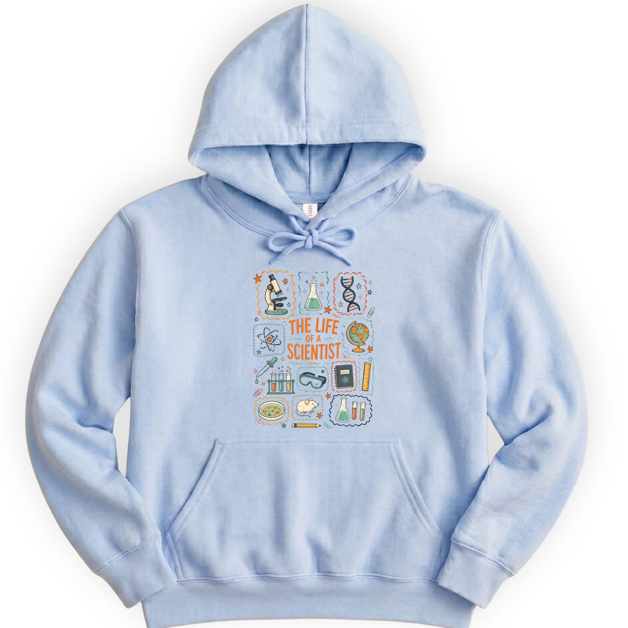 The Life Of A Scientist hoodie — Light Blue