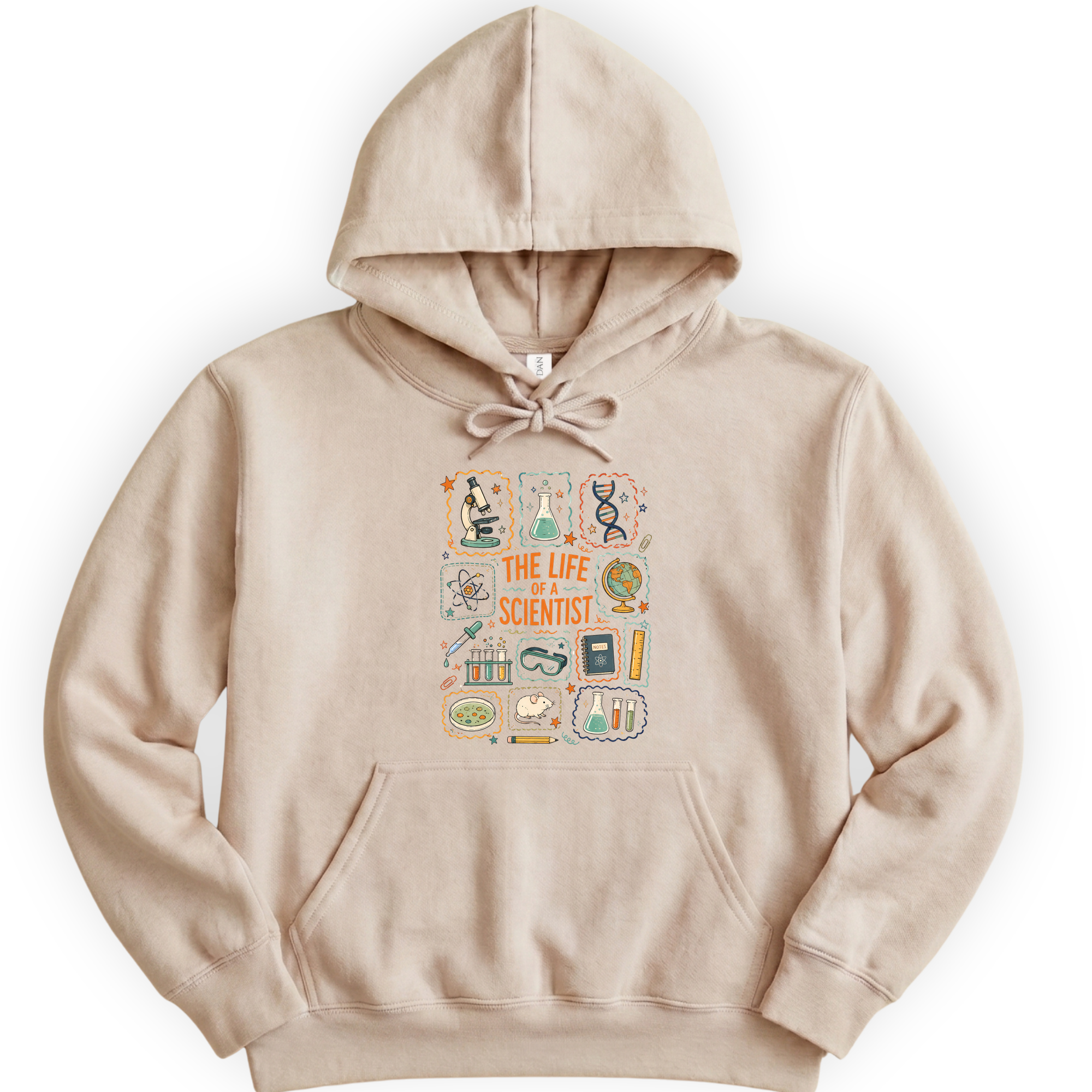 The Life Of A Scientist hoodie — Sand