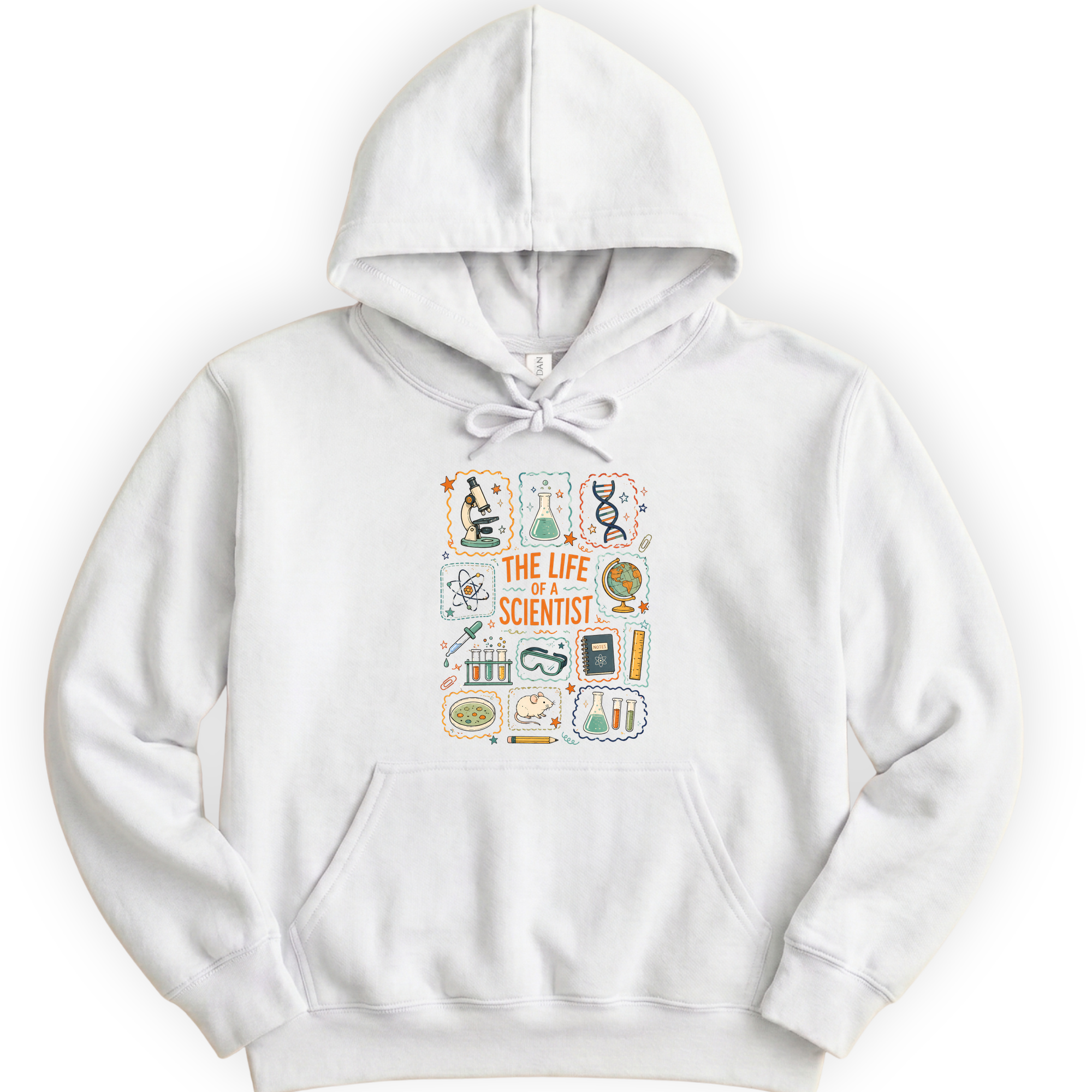 The Life Of A Scientist hoodie — White