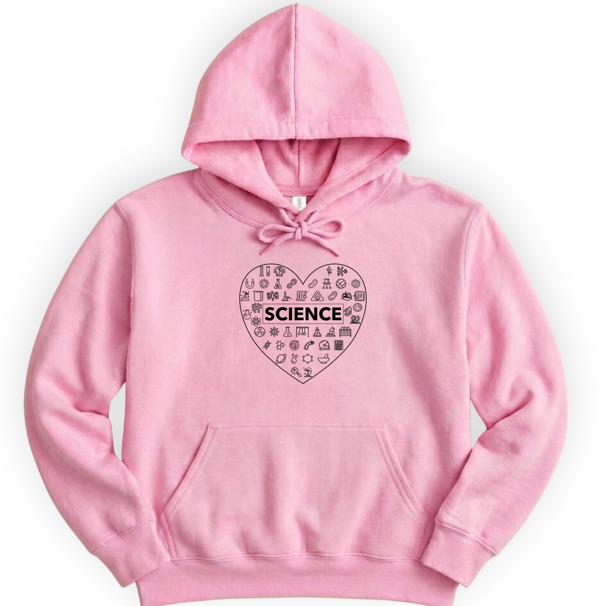 Love of Science hoodie — Light Pink