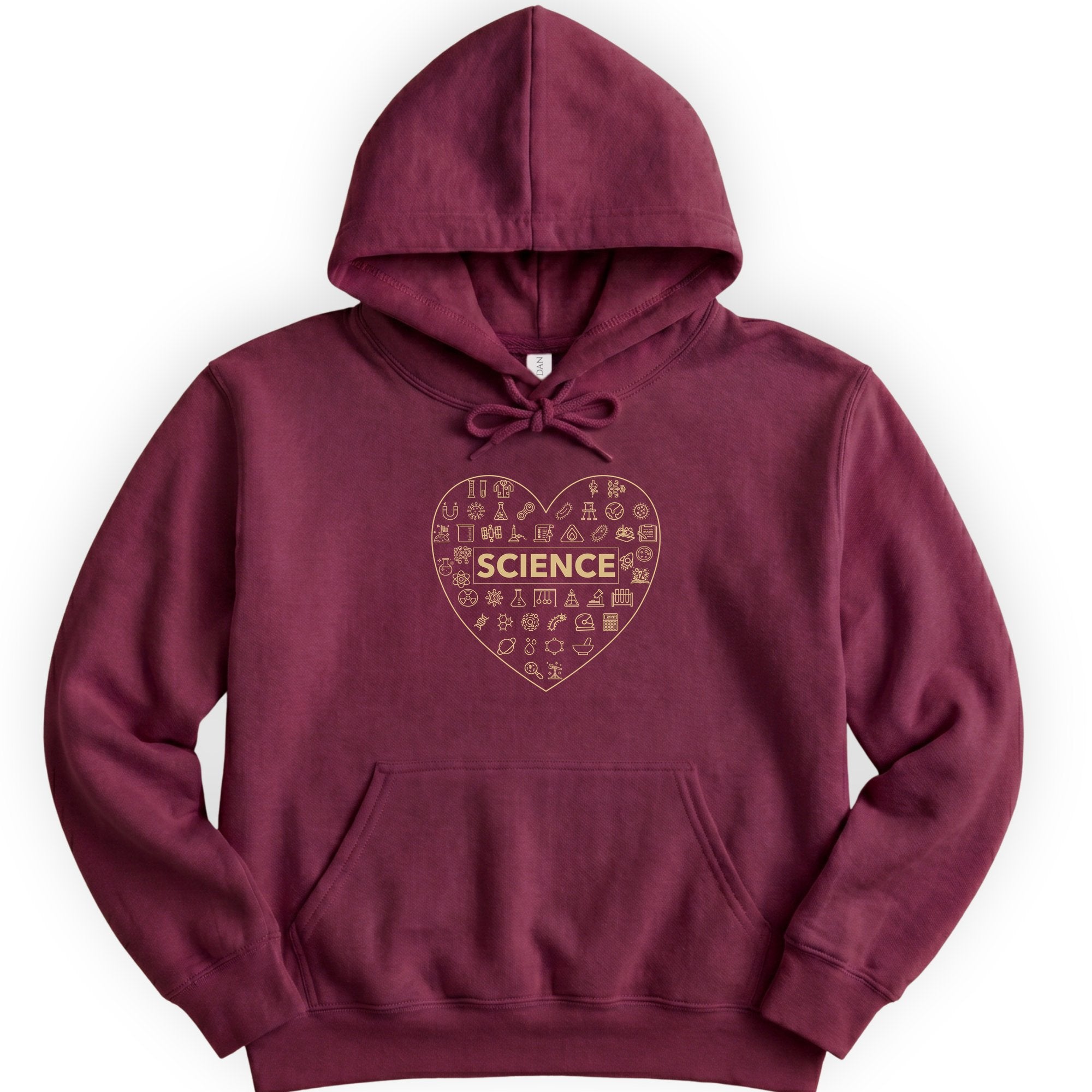 Love of Science hoodie — Maroon