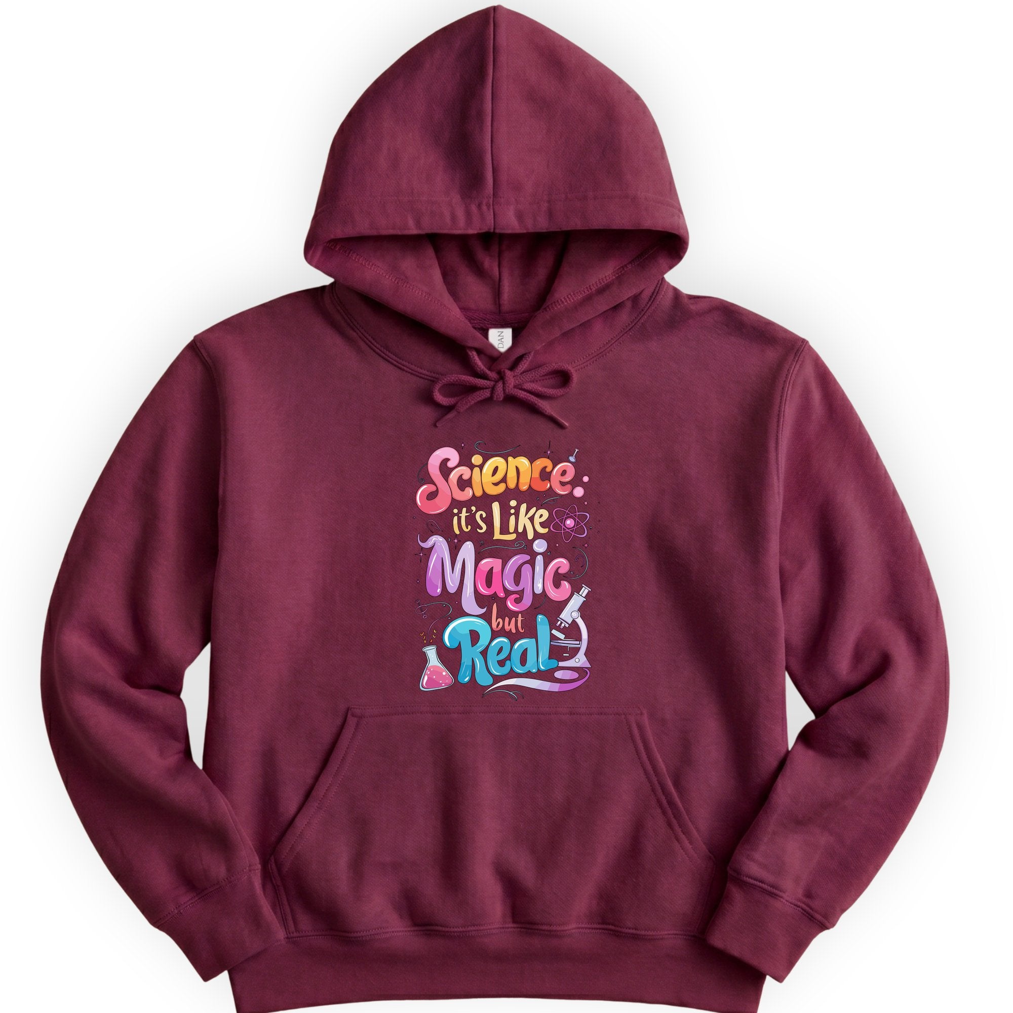 Magic of Science hoodie — Maroon