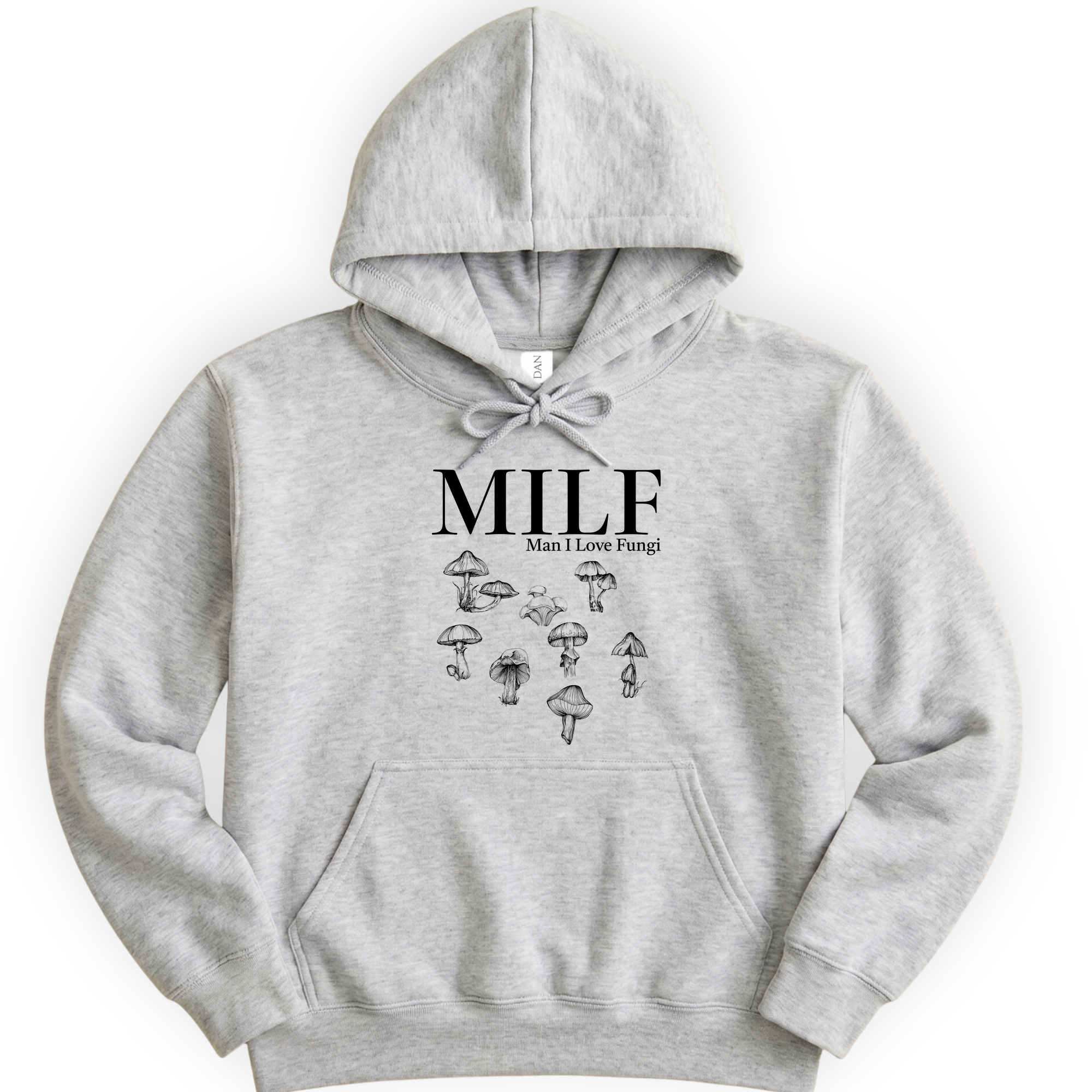Man I Love Fungi hoodie — Ash