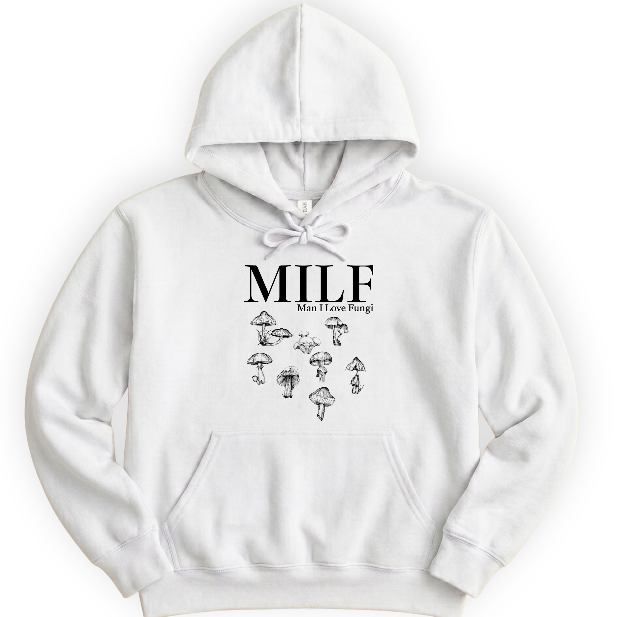 Man I Love Fungi hoodie — White