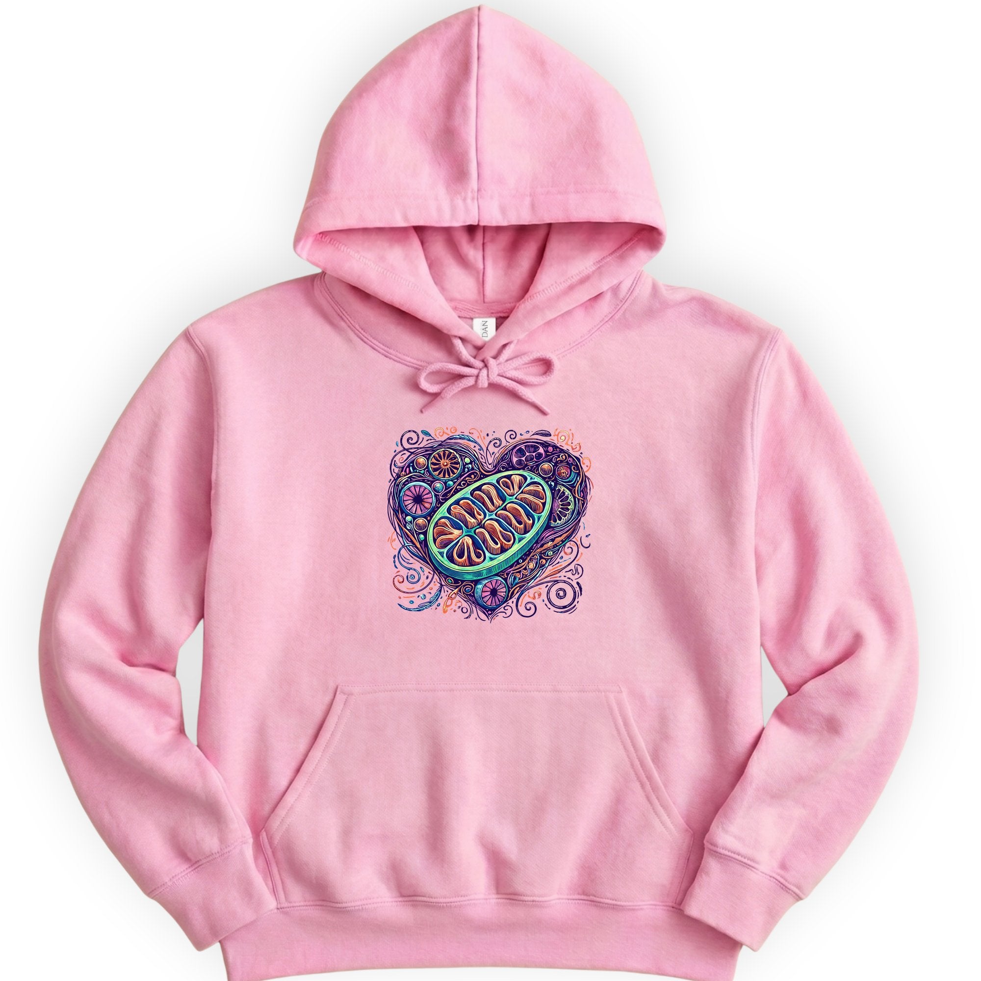 Mitochondria Heart hoodie — Light Pink