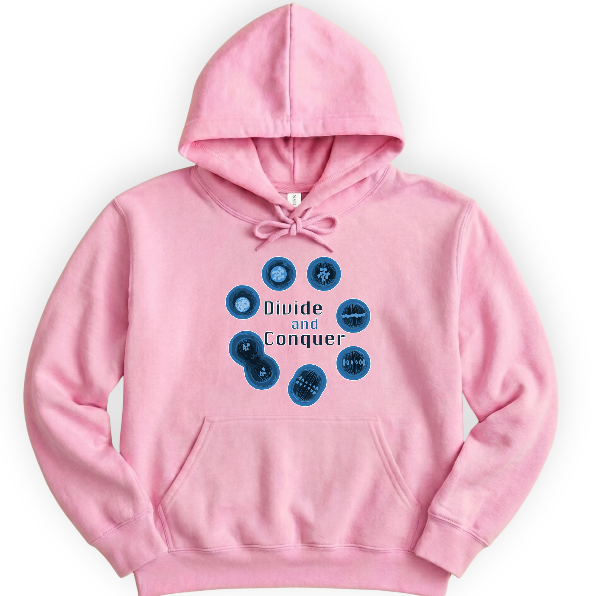 Mitosis Divide and Conquer hoodie — Light Pink