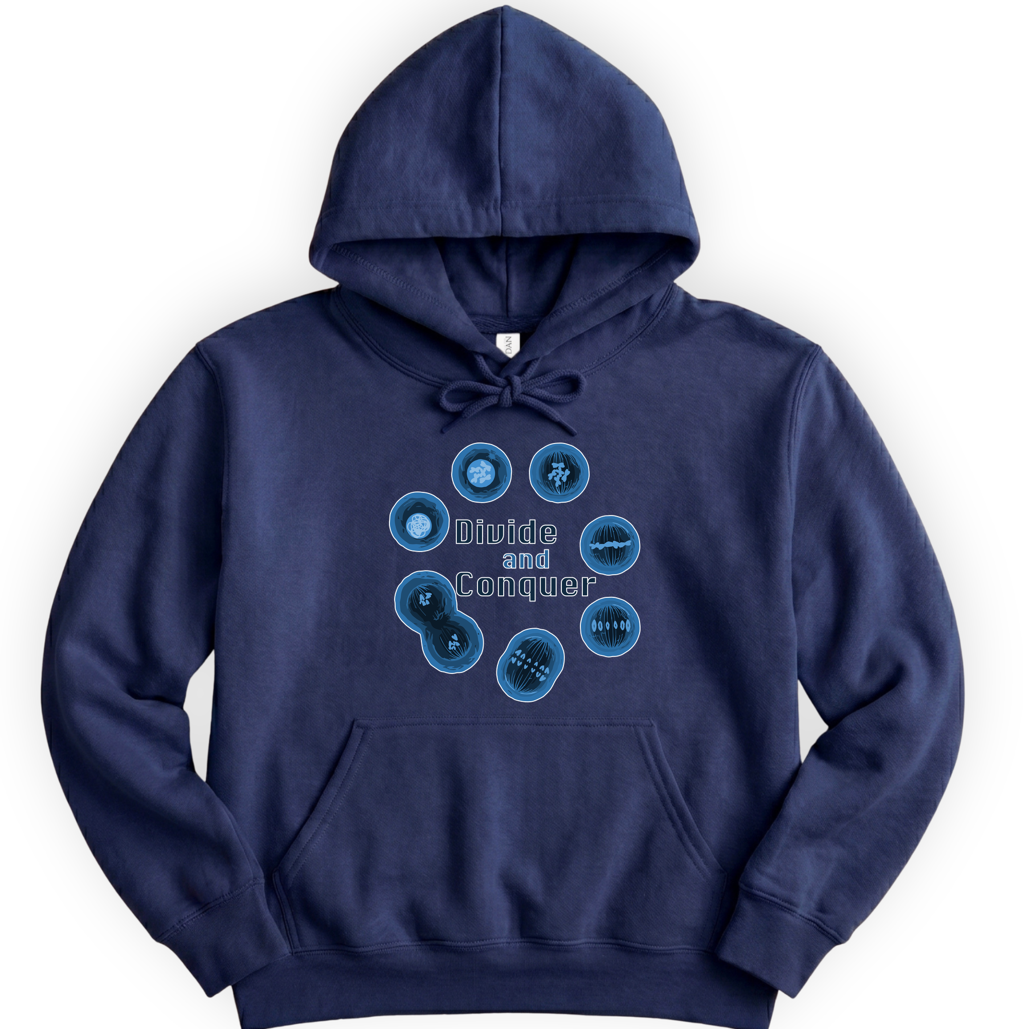 Mitosis Divide and Conquer hoodie — Navy