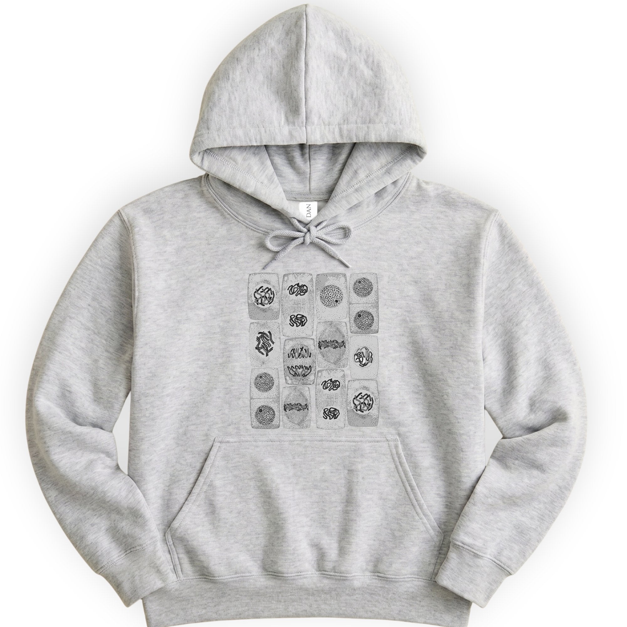 Mitosis Pattern hoodie — Ash