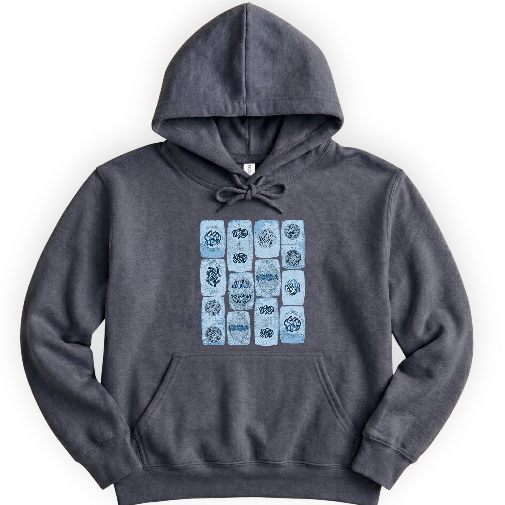 Mitosis Pattern hoodie — Dark Heather