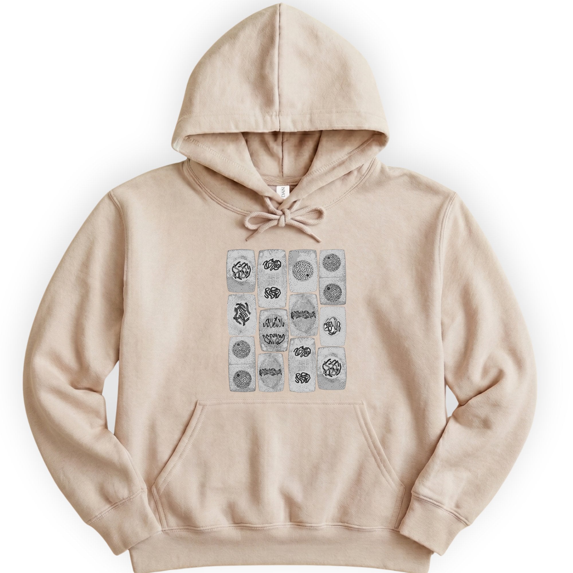 Mitosis Pattern hoodie — Sand
