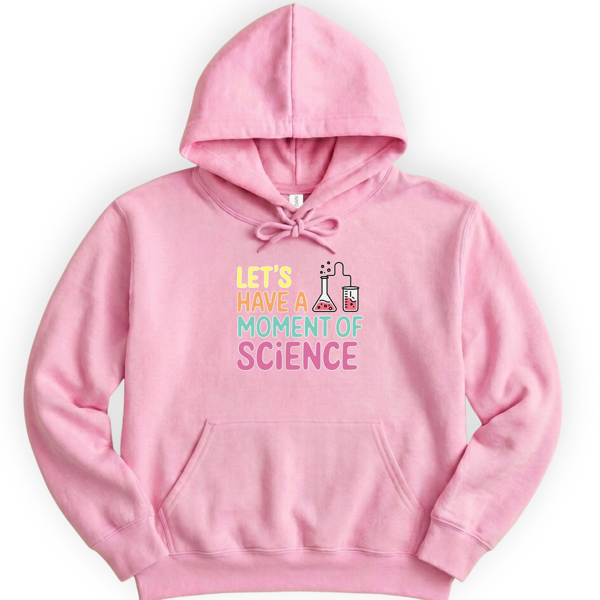 Let's Have a Moment of Science hoodie — Light Pink