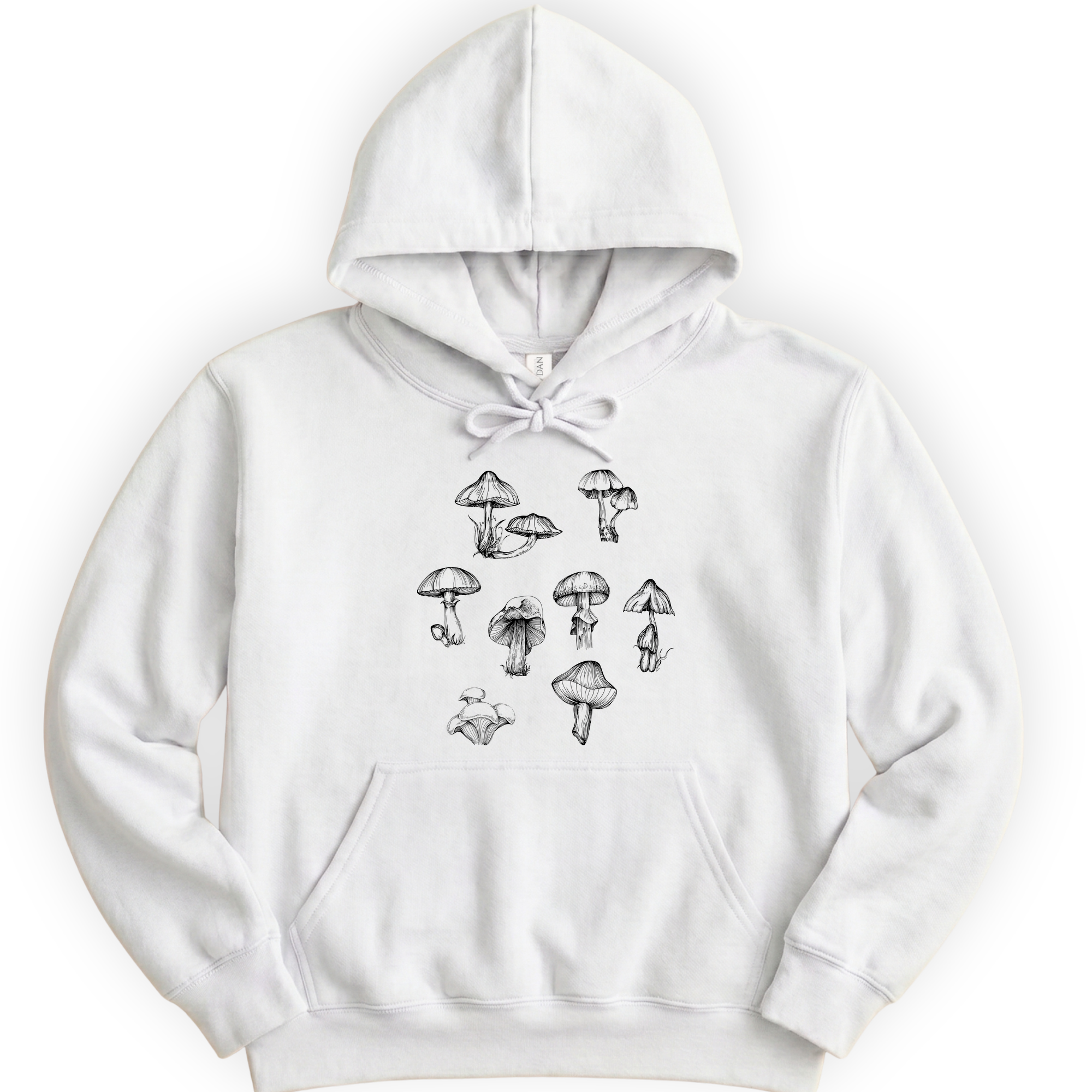 Mushrooms hoodie — White