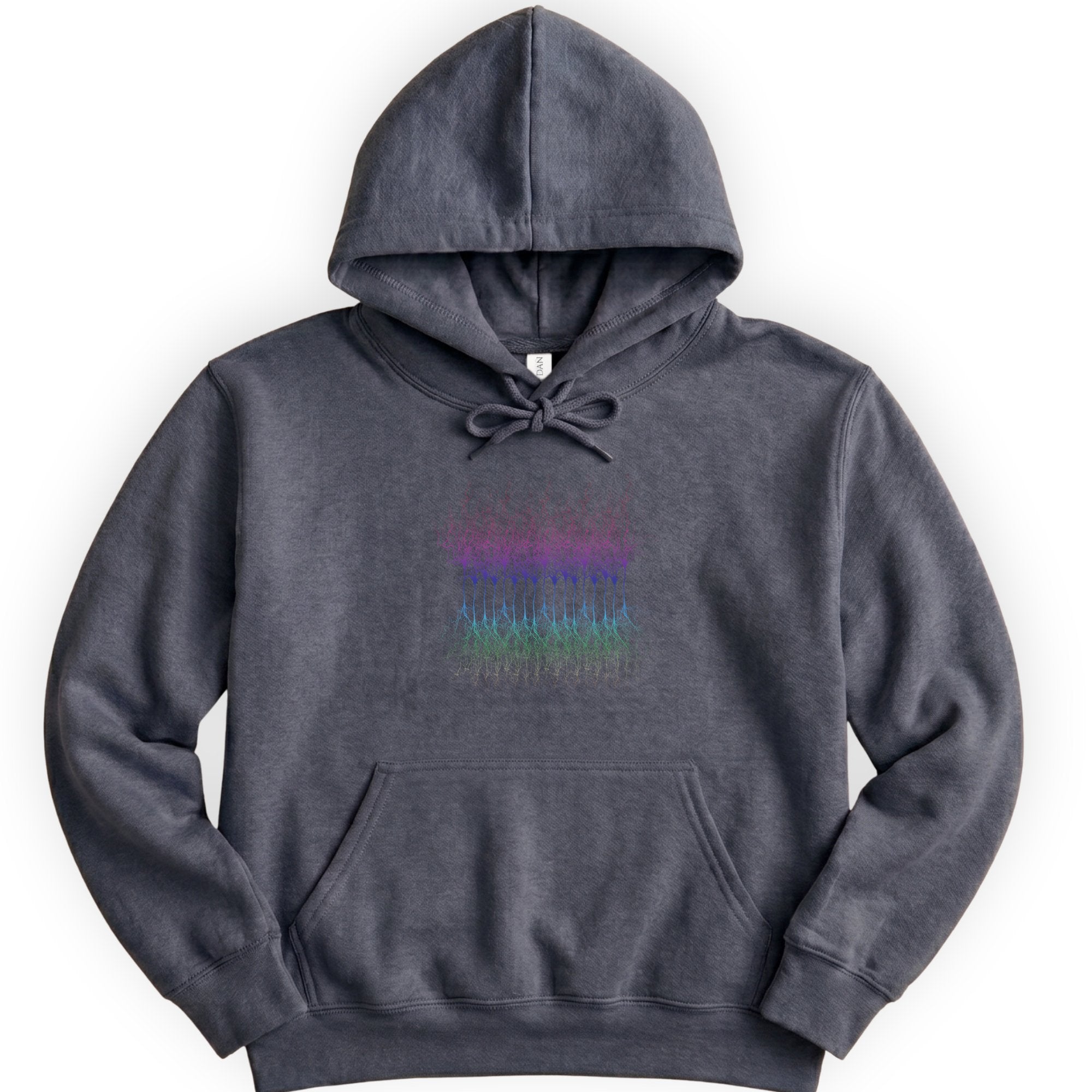 Neural Pathways hoodie — Dark Heather