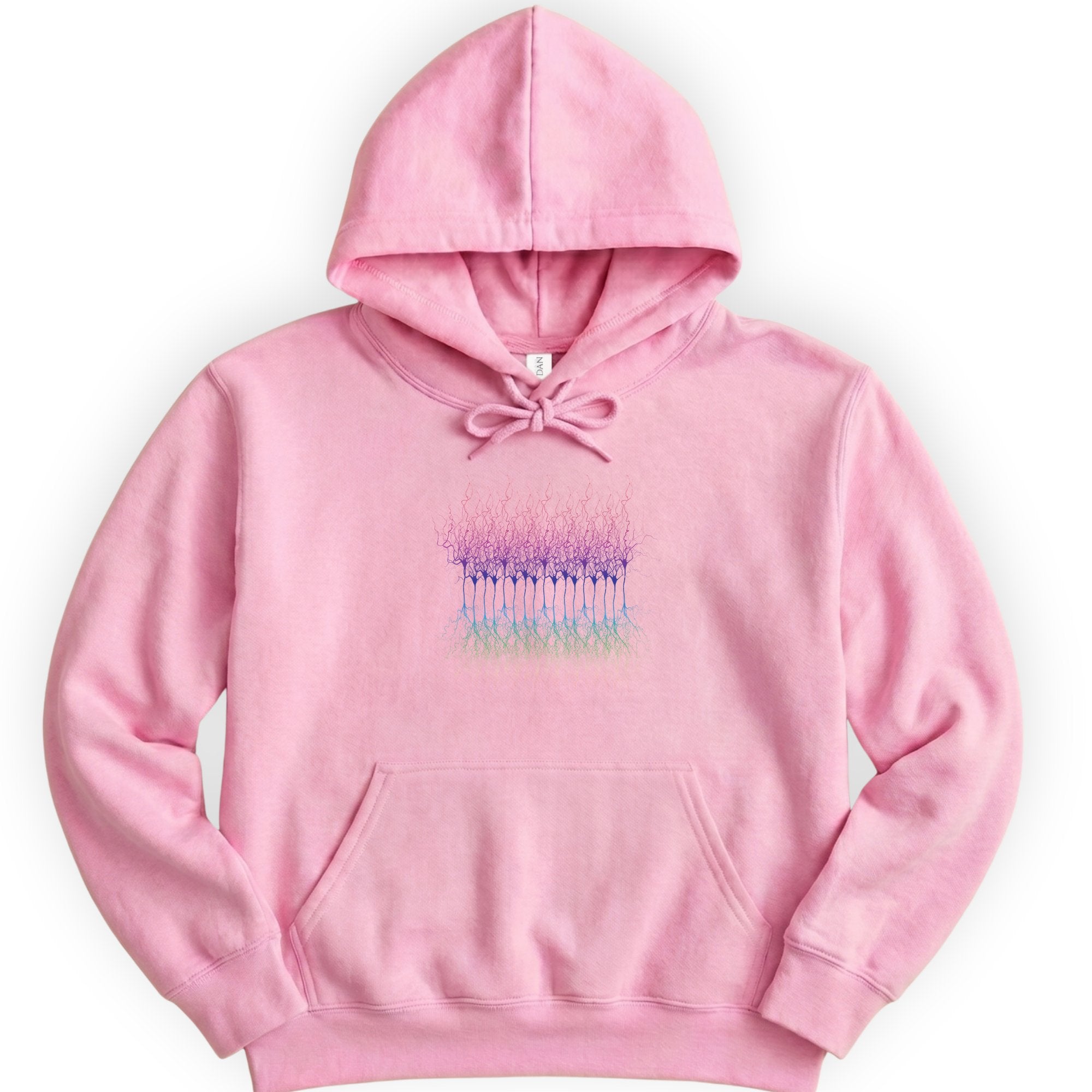 Neural Pathways hoodie — Light Pink