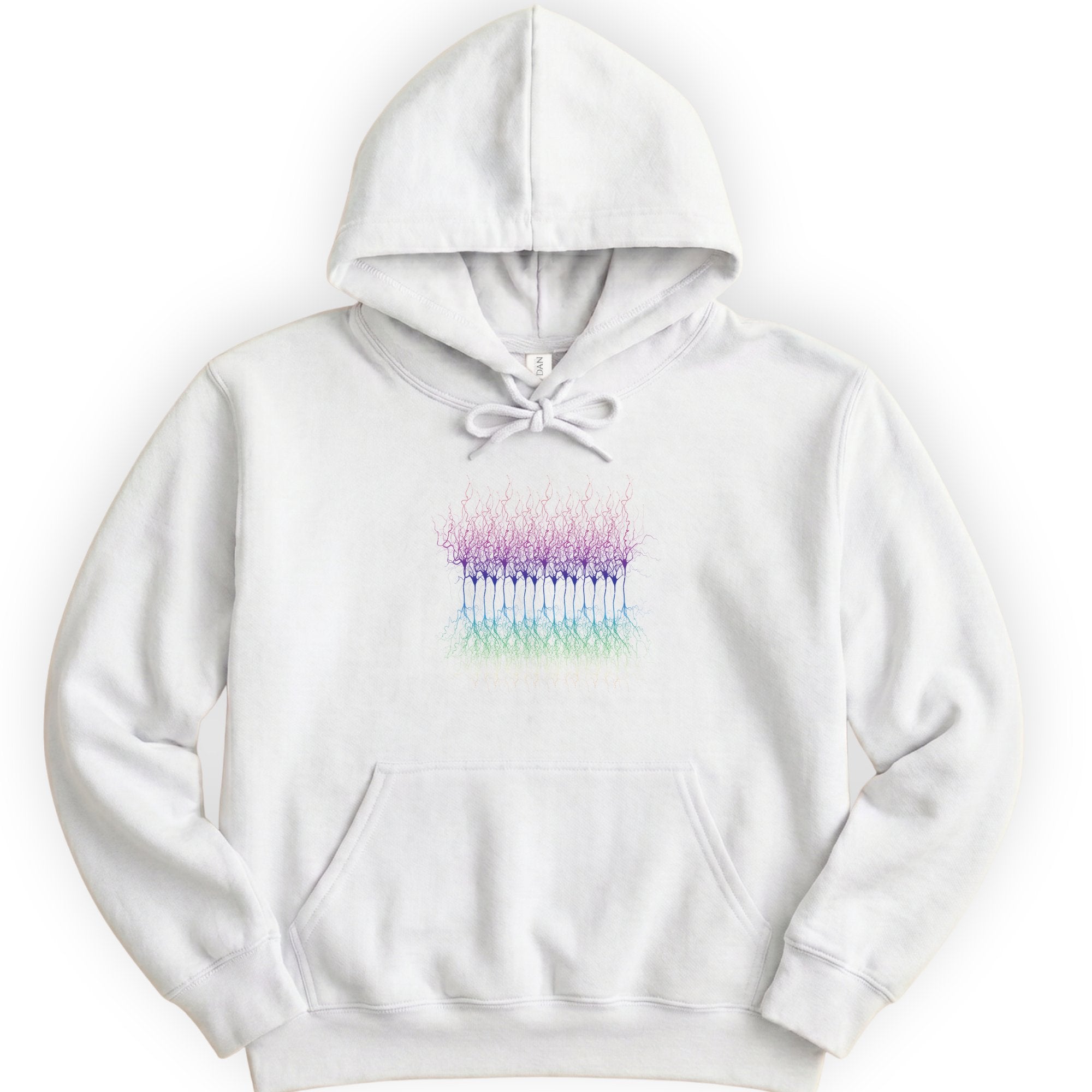 Neural Pathways hoodie — White
