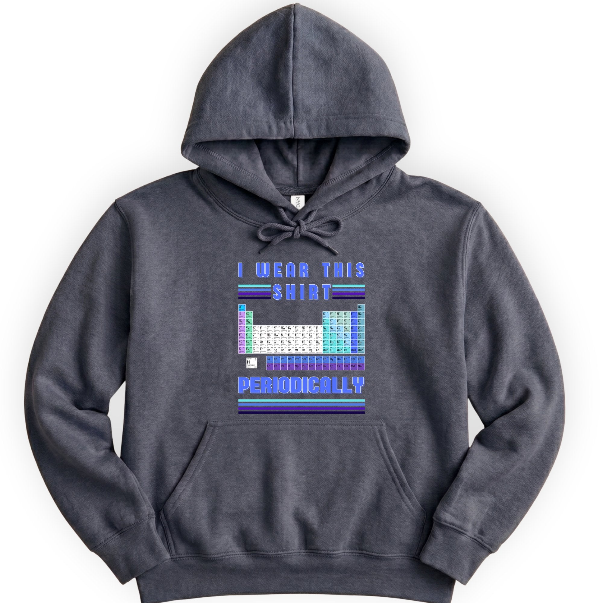 I Wear This Shirt Periodically hoodie — Dark Heather