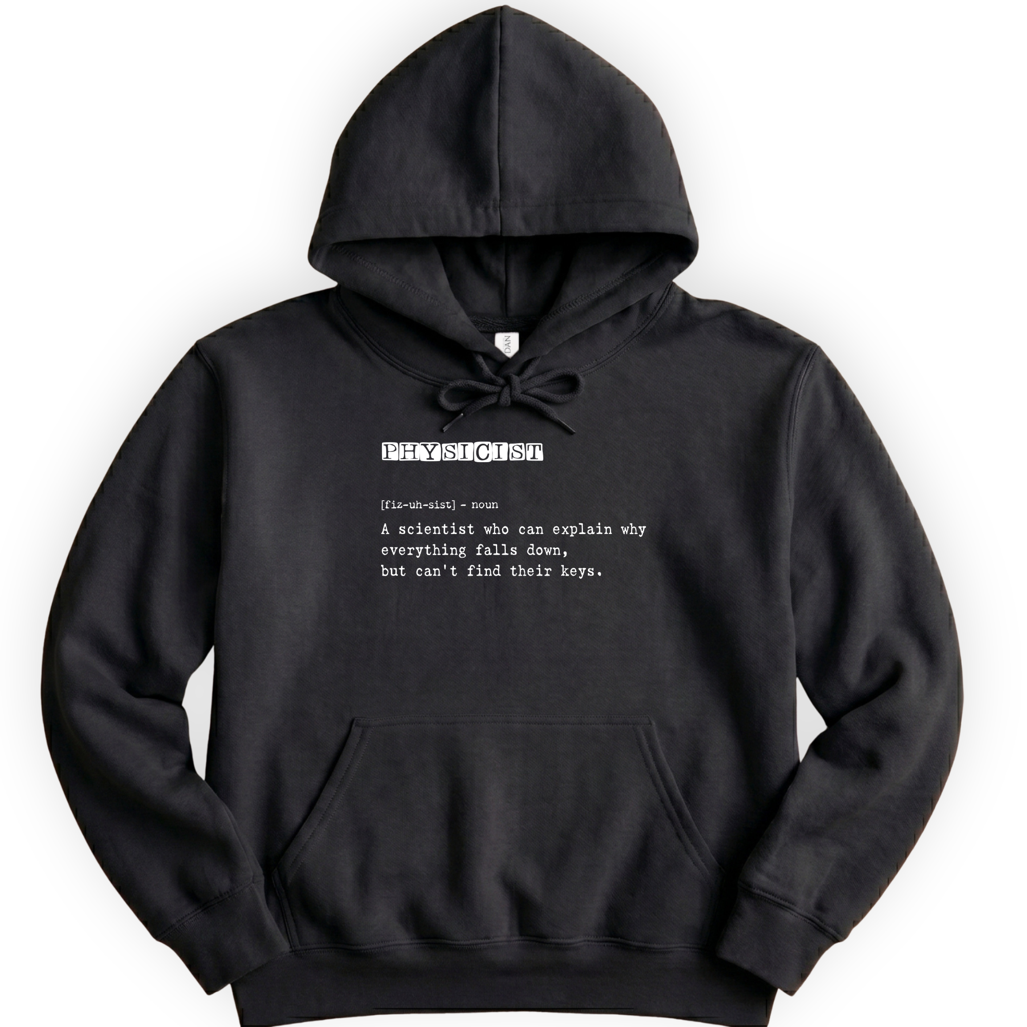 Physicist Definition hoodie — Black