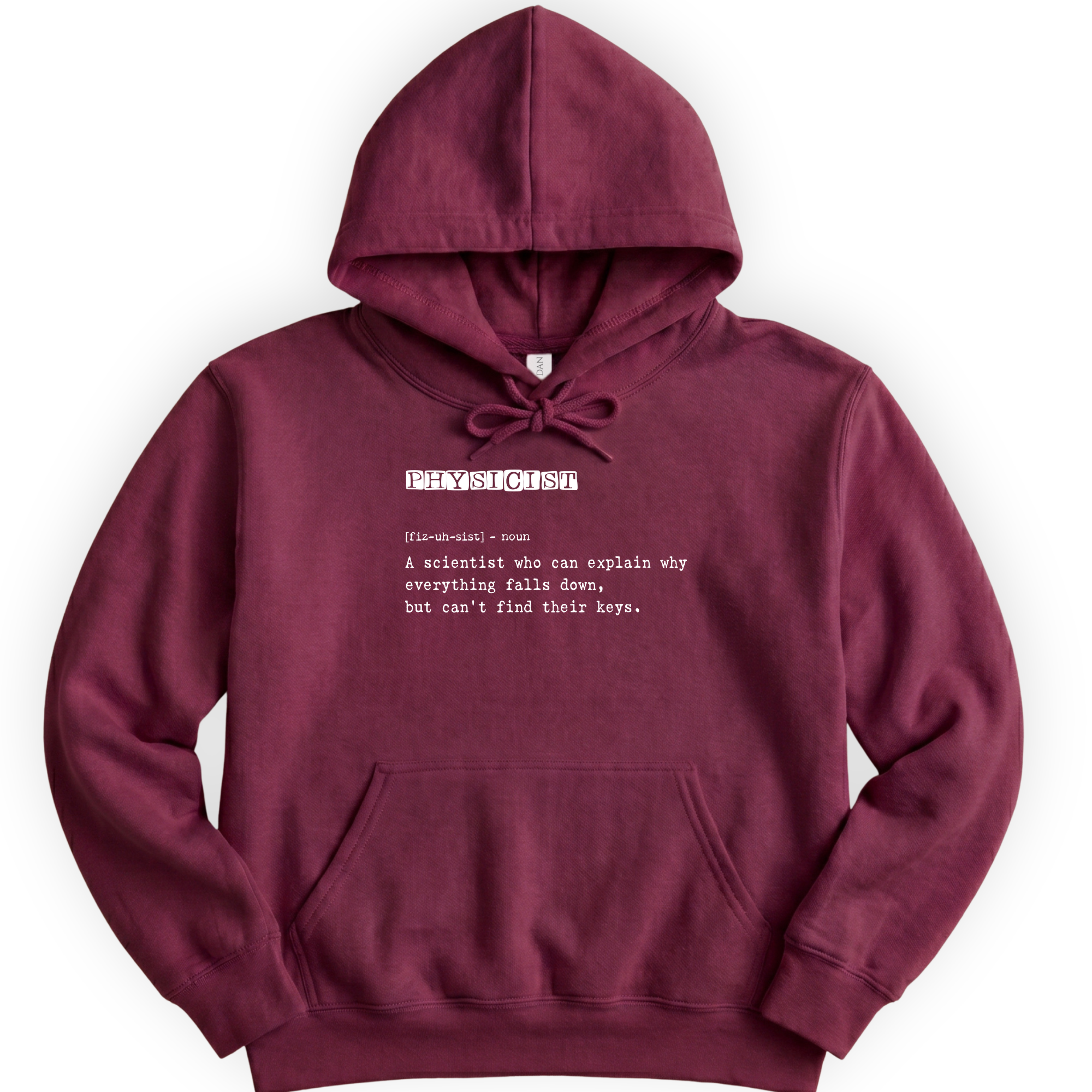 Physicist Definition hoodie — Maroon