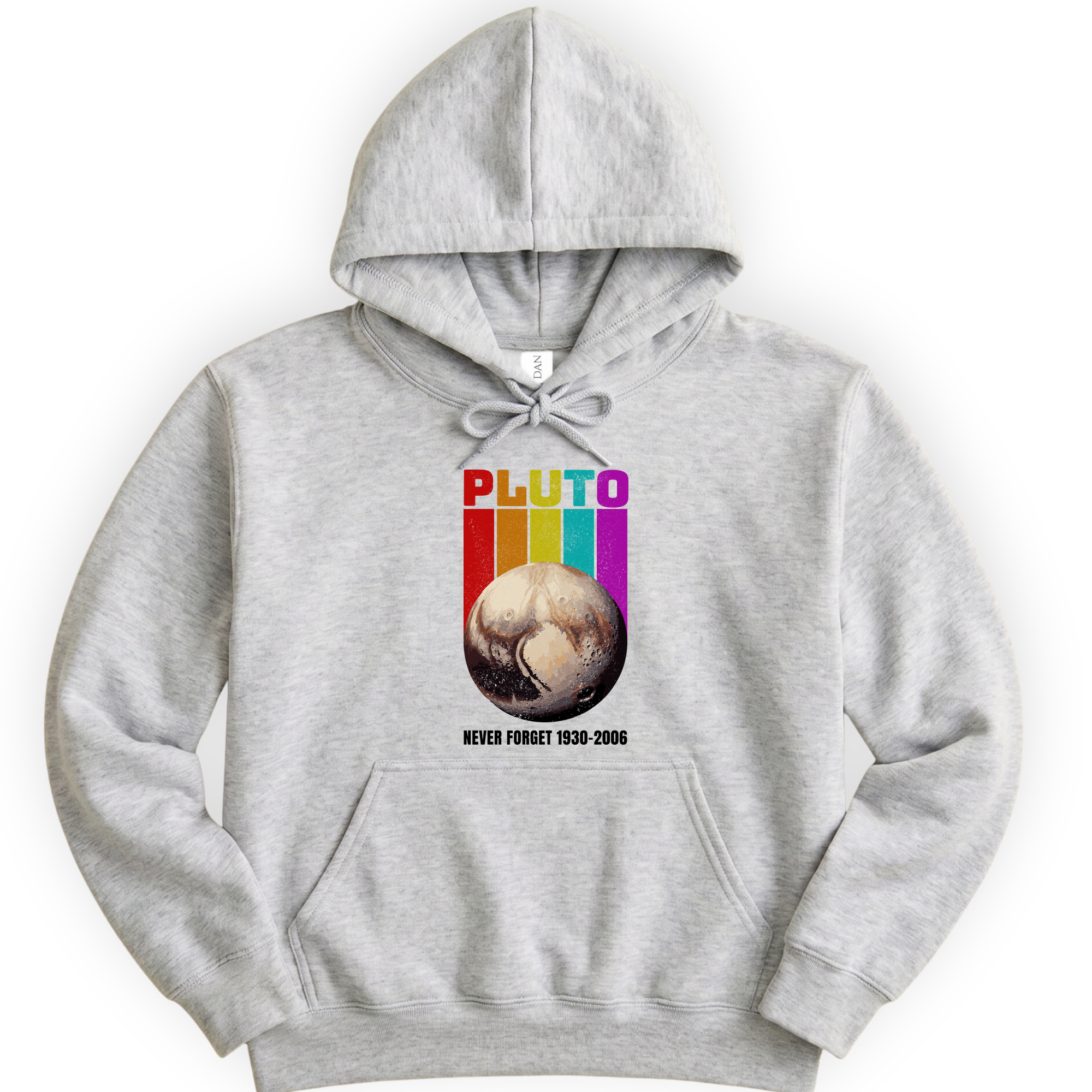 Pluto Never Forget hoodie — Ash