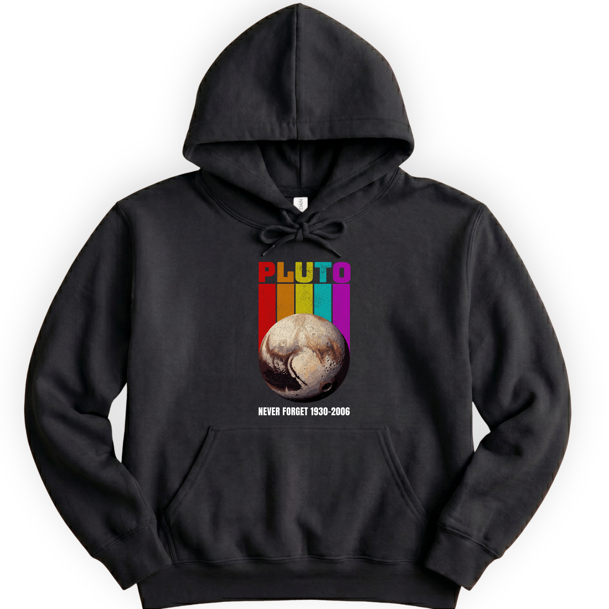 Pluto Never Forget hoodie — Black