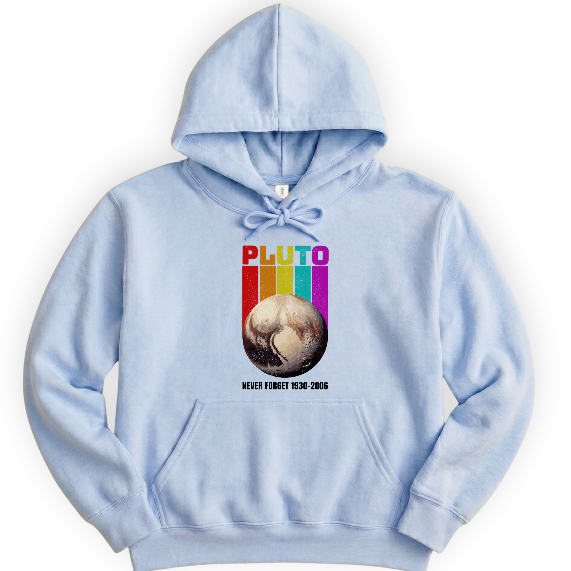 Pluto Never Forget hoodie — Light Blue