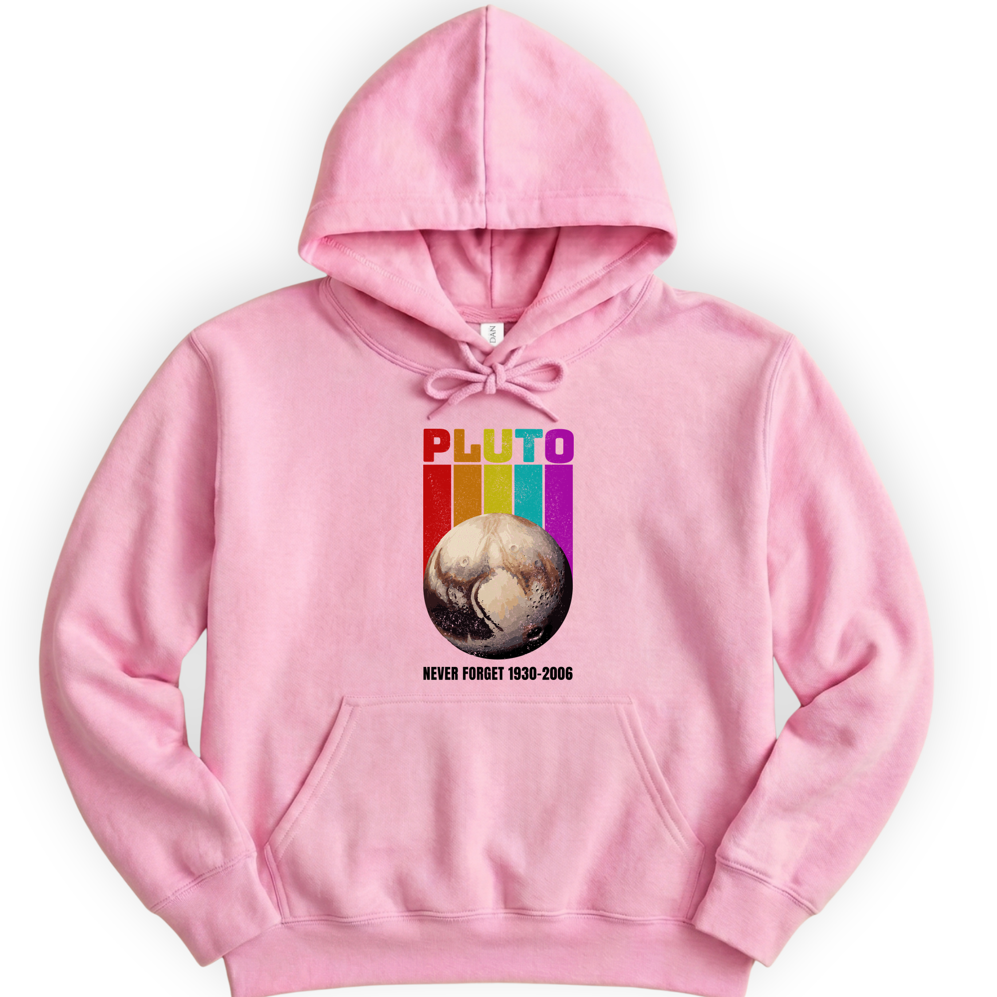 Pluto Never Forget hoodie — Light Pink