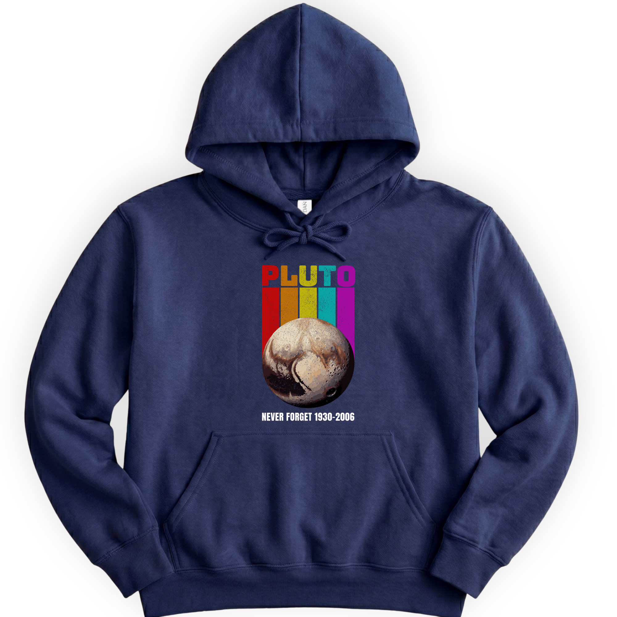 Pluto Never Forget hoodie — Navy