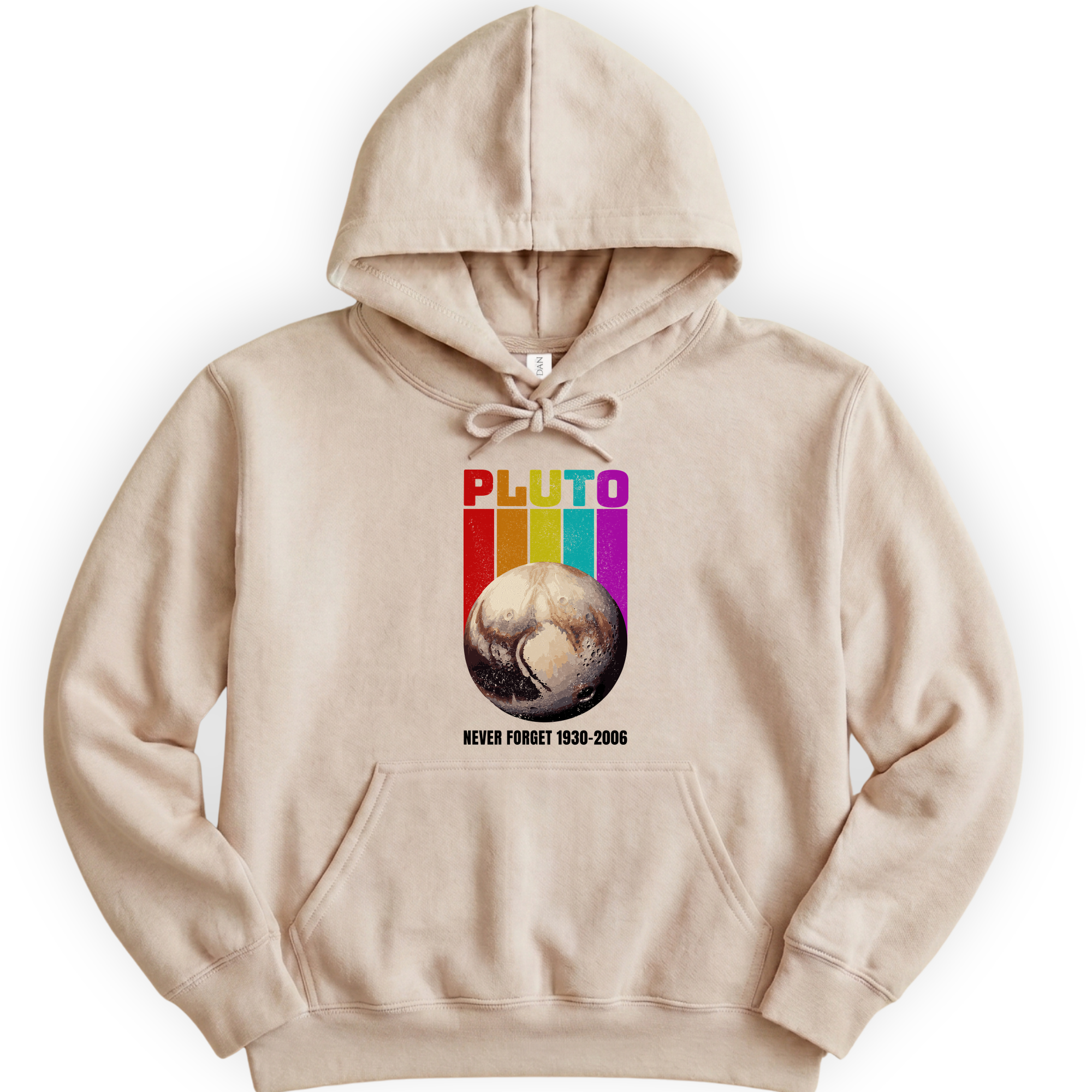 Pluto Never Forget hoodie — Sand