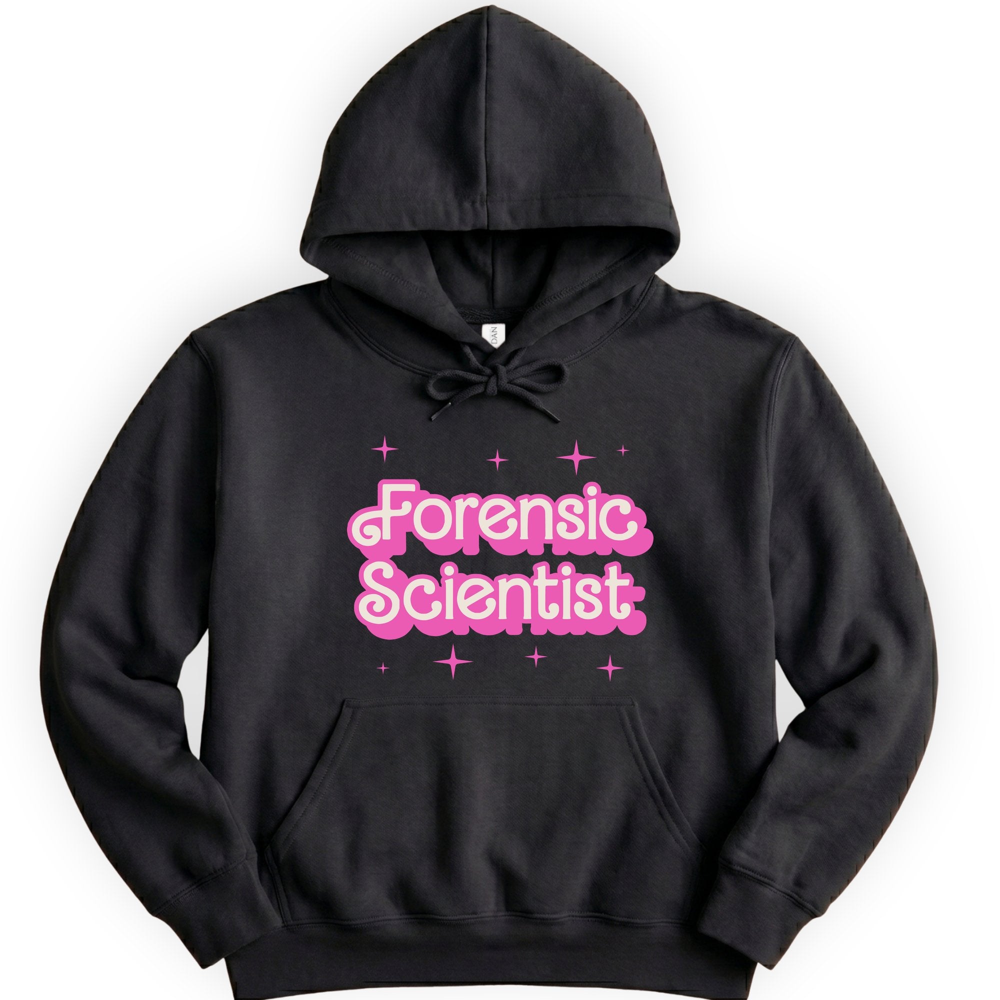 Custom Profession Pink Doll hoodie — Black