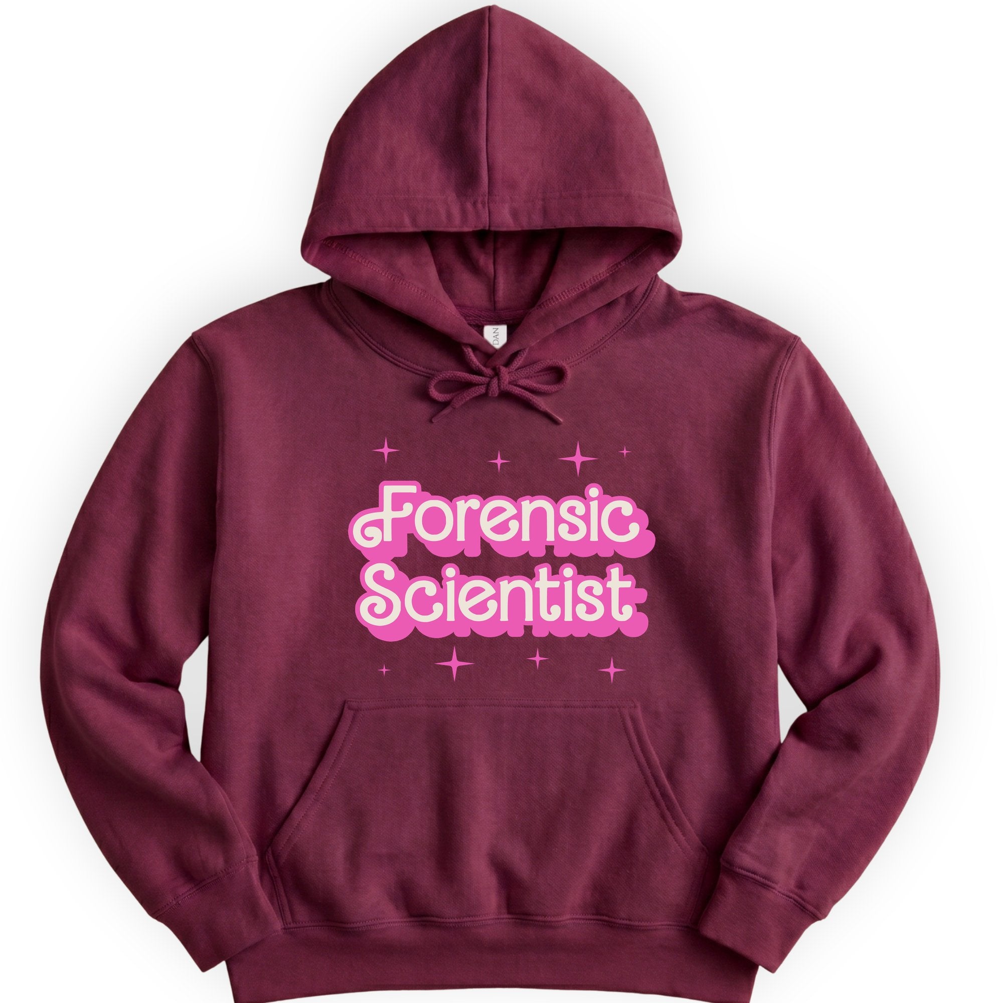 Custom Profession Pink Doll hoodie — Maroon