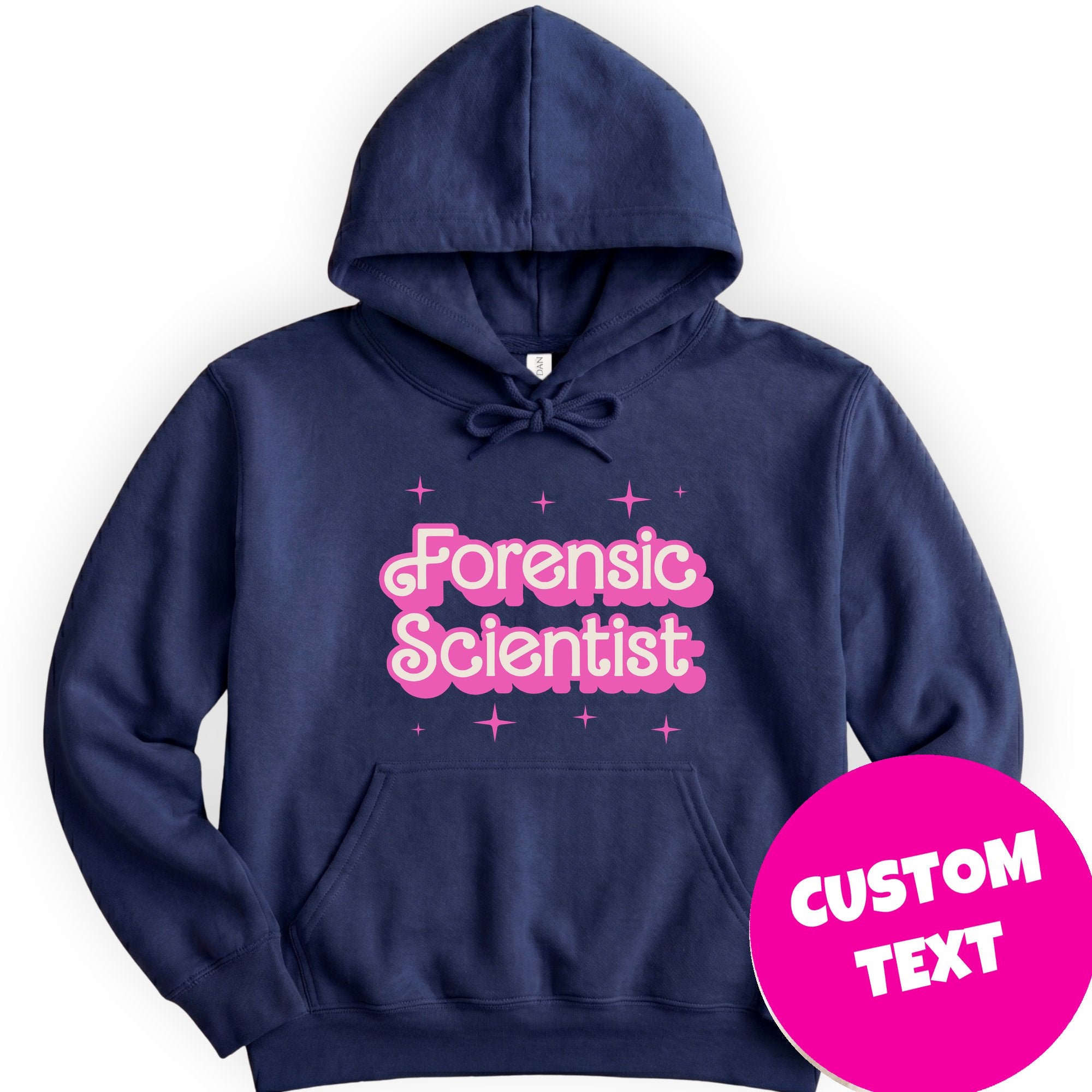 Custom Profession Pink Doll hoodie — Navy