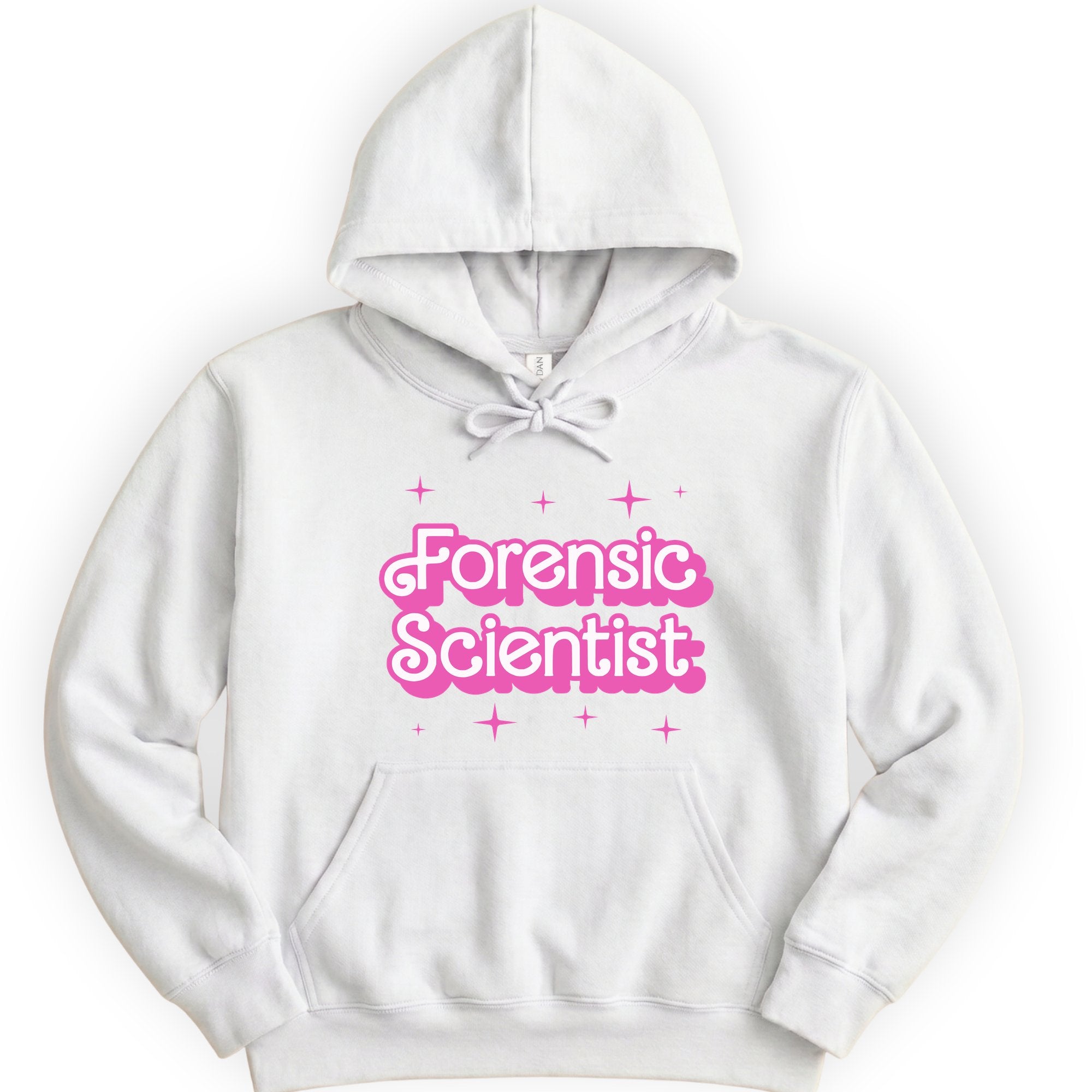 Custom Profession Pink Doll hoodie — White
